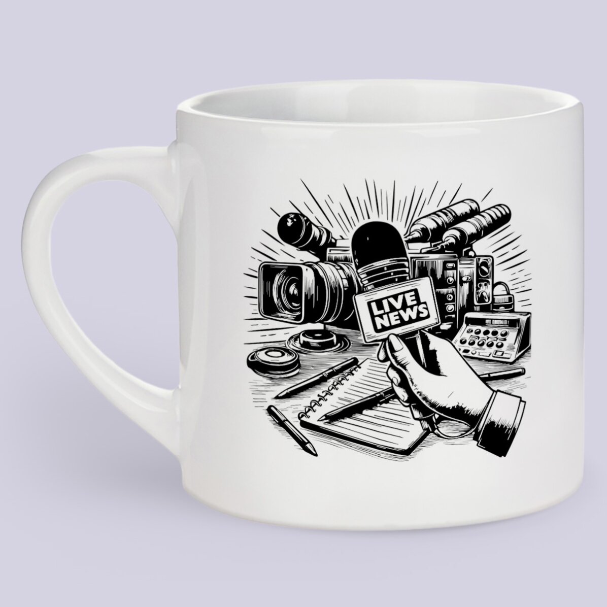 Tazza da caffè personalizzata con scritta - Giornalista