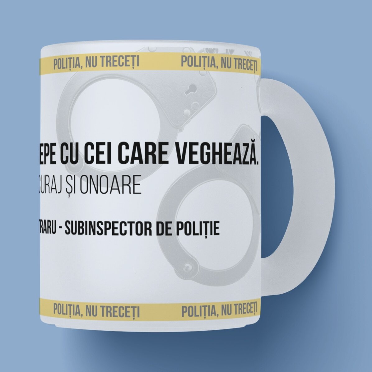 Tazza personalizzata con scritta - Il miglior poliziotto