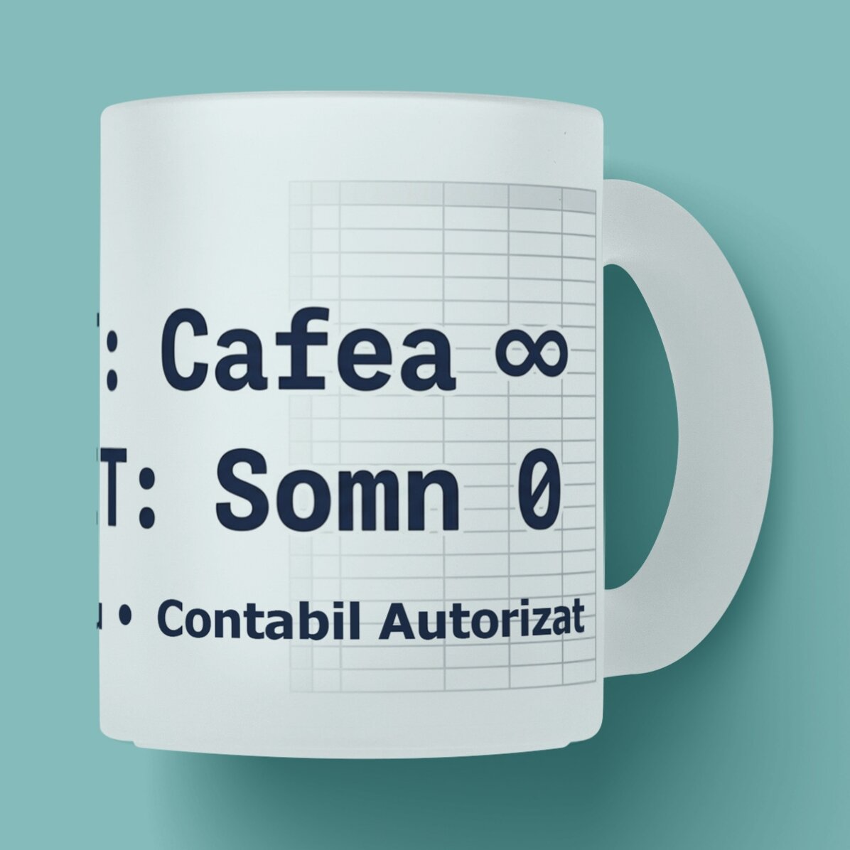 Tazza personalizzata con scritta - Contabilità