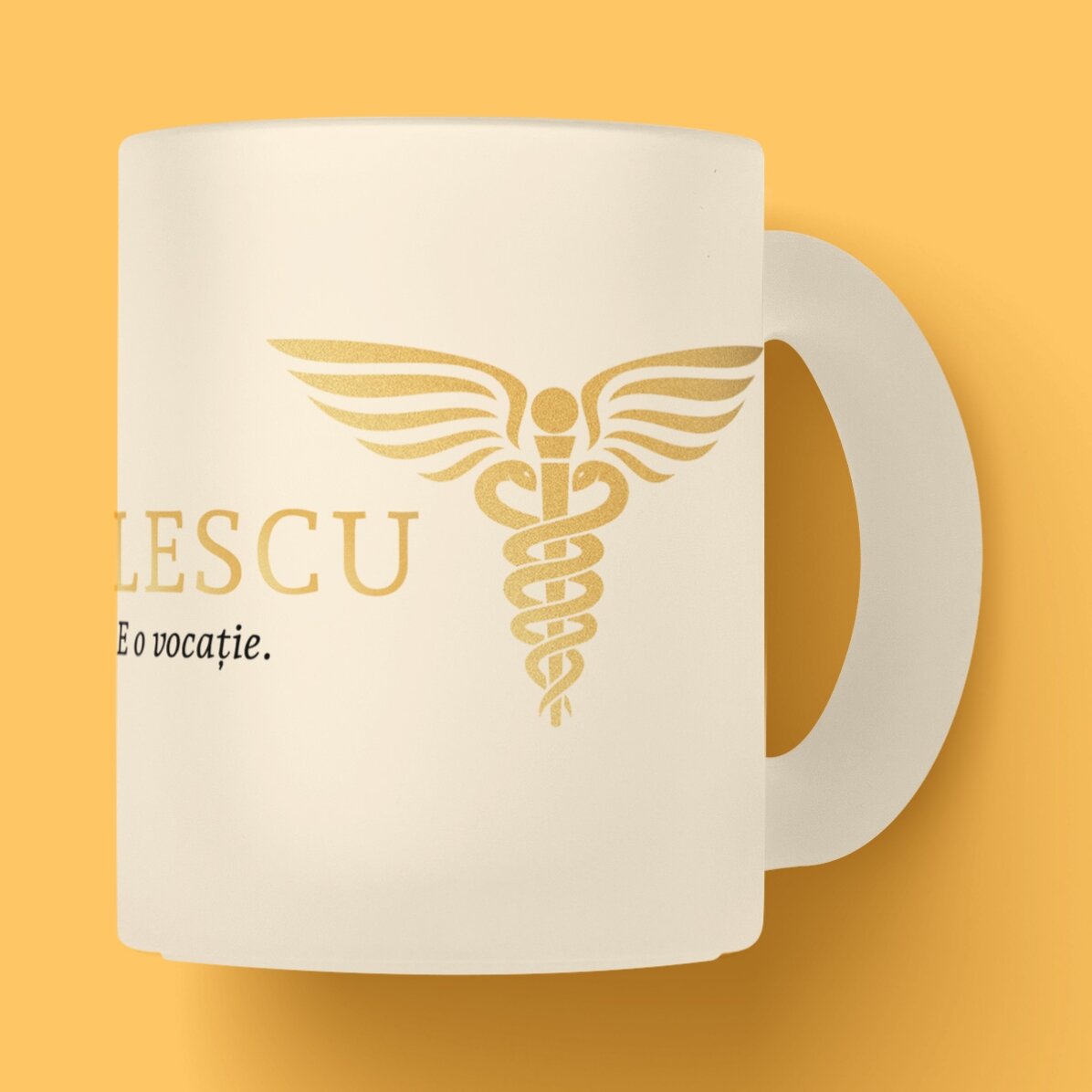 Tazza personalizzata con scritta - Golden Doctor