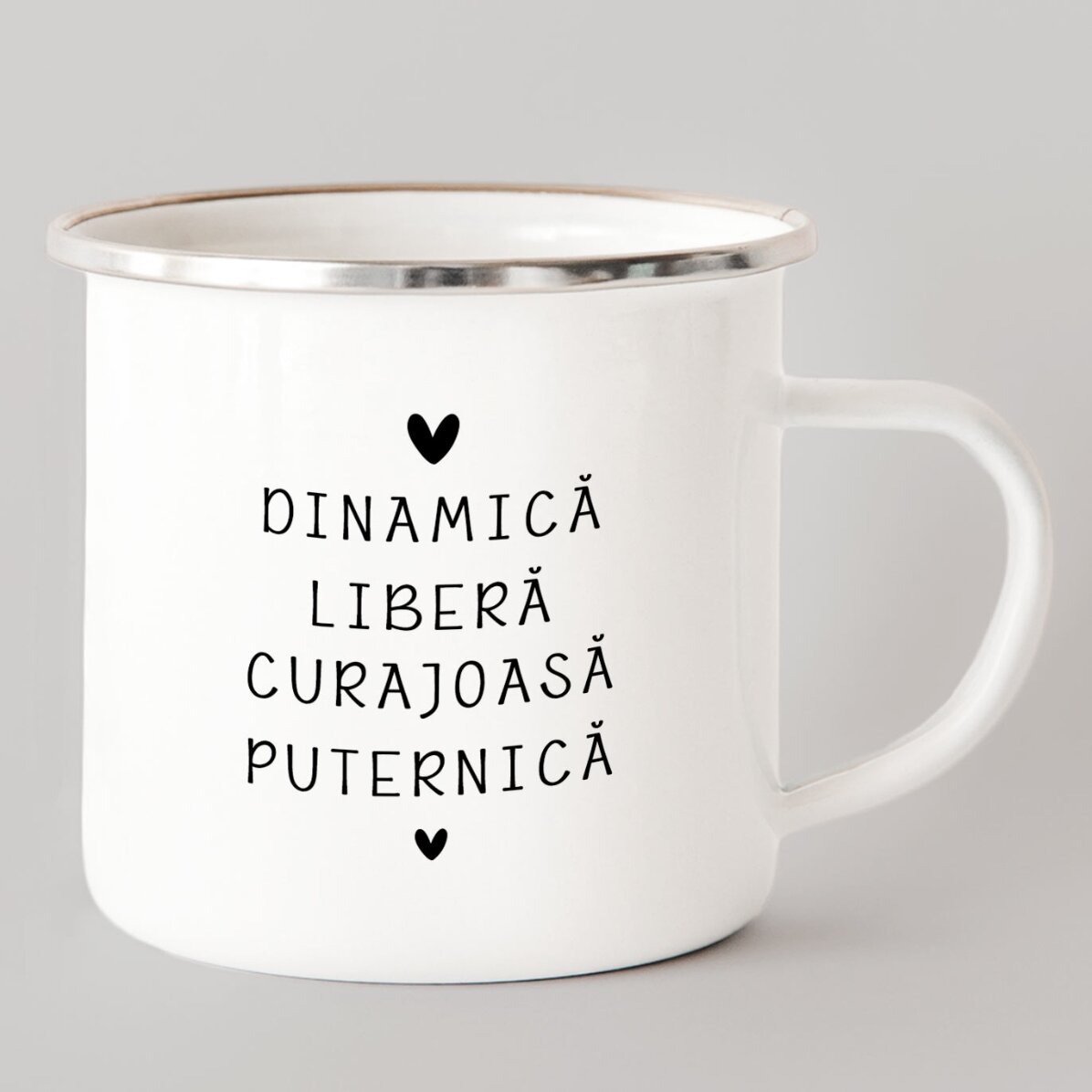 Tazza in metallo smaltato personalizzata con messaggio - Segno zodiacale Ariete