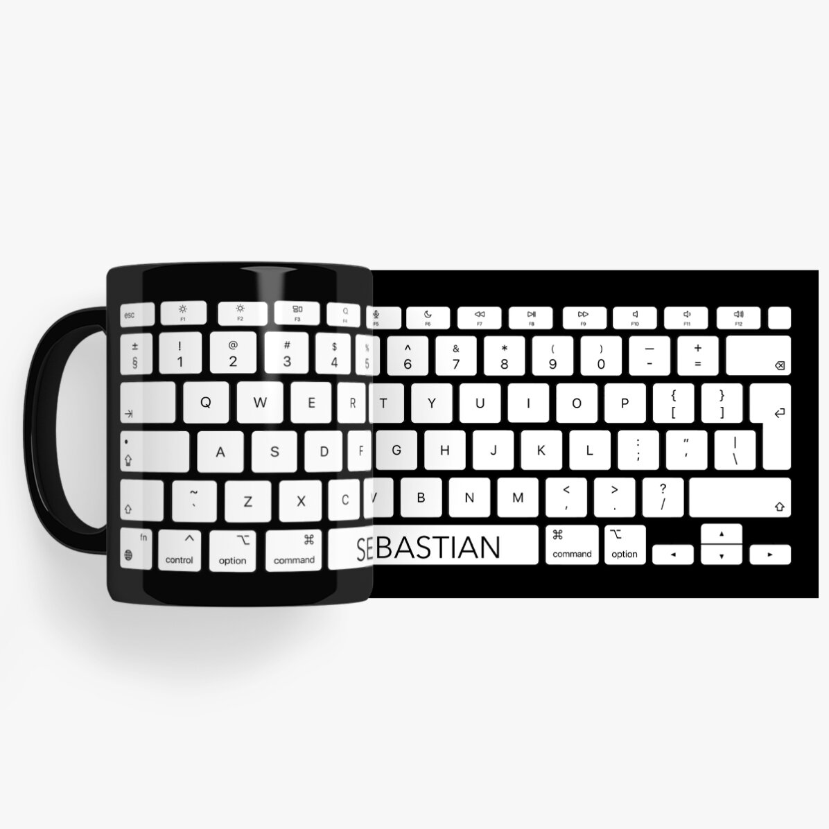 Tazza nera personalizzata con scritta per programmatori e impiegati