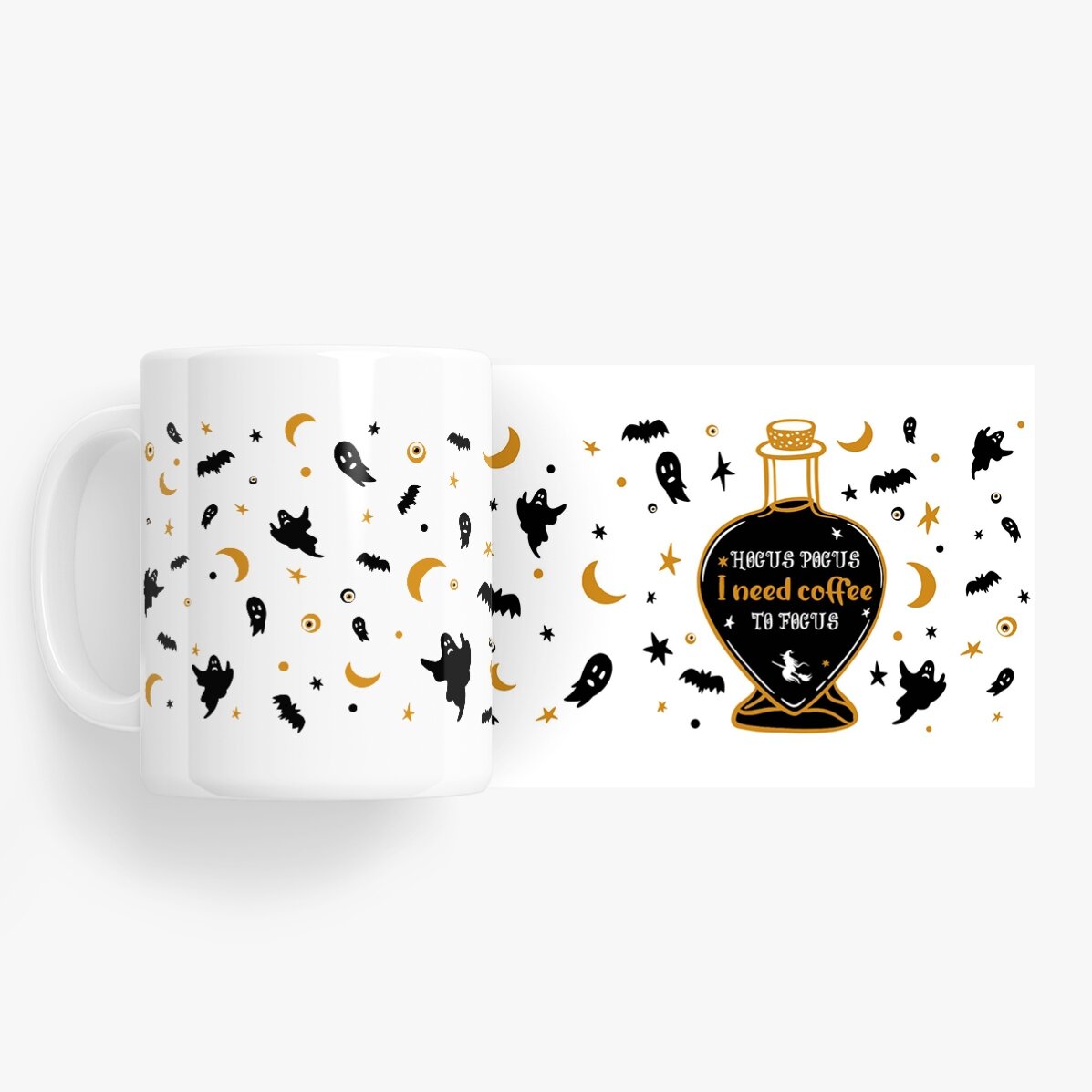 Tazza personalizzata con scritta per Halloween - Hocus Pocus