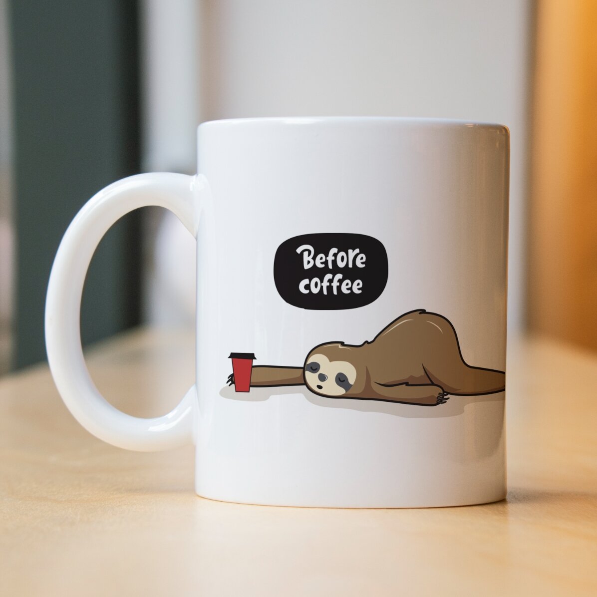 Tazza personalizzata - Prima e dopo il caffè