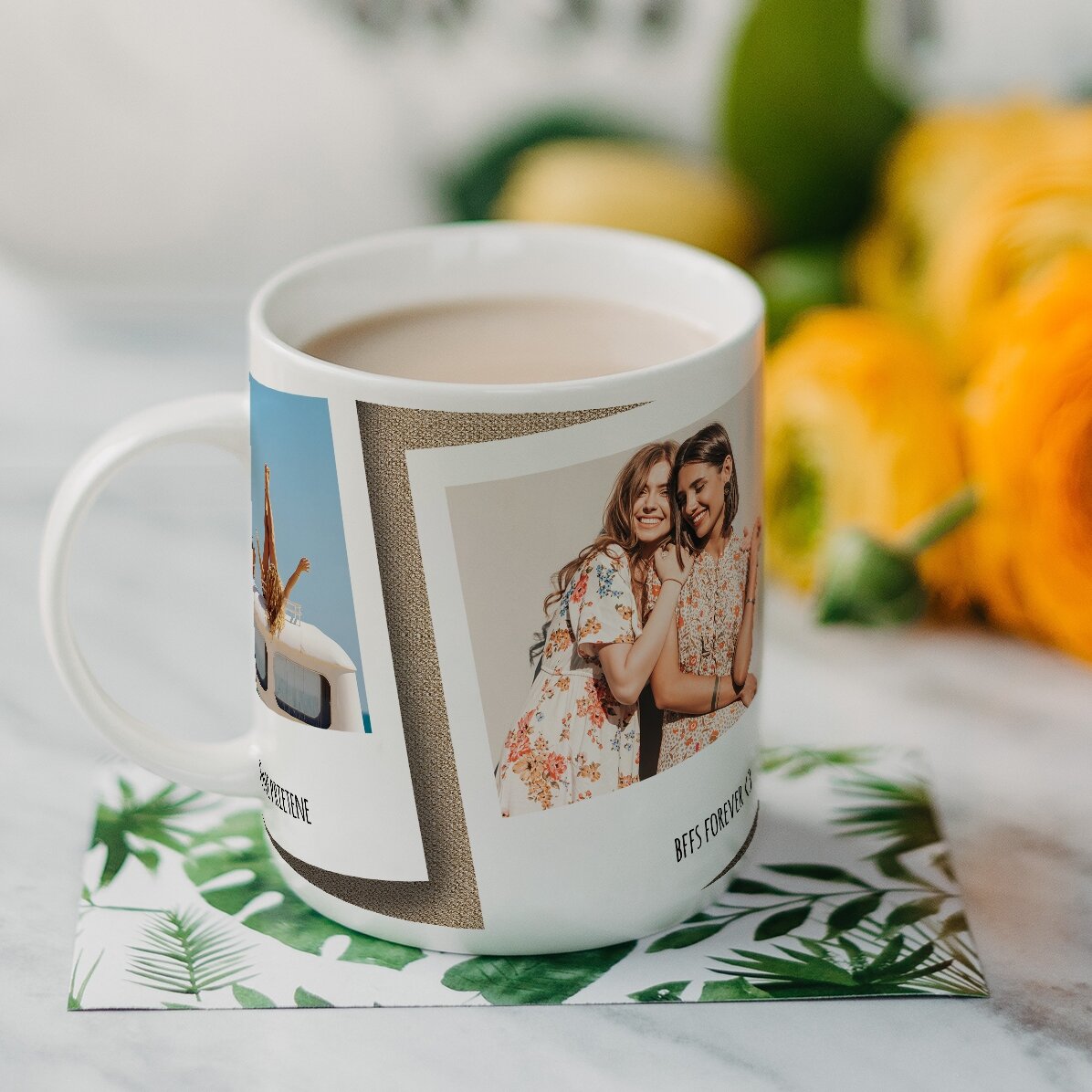 Tazza personalizzata con 2 foto e testo - Ricordi indimenticabili