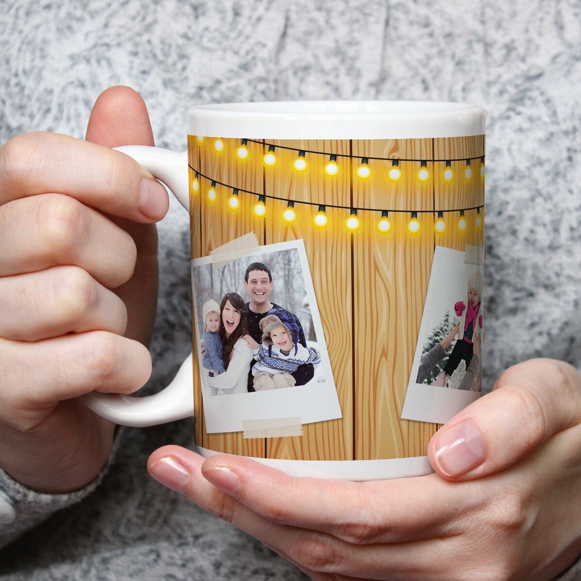 Tazza personalizzata con 3 immagini natalizie