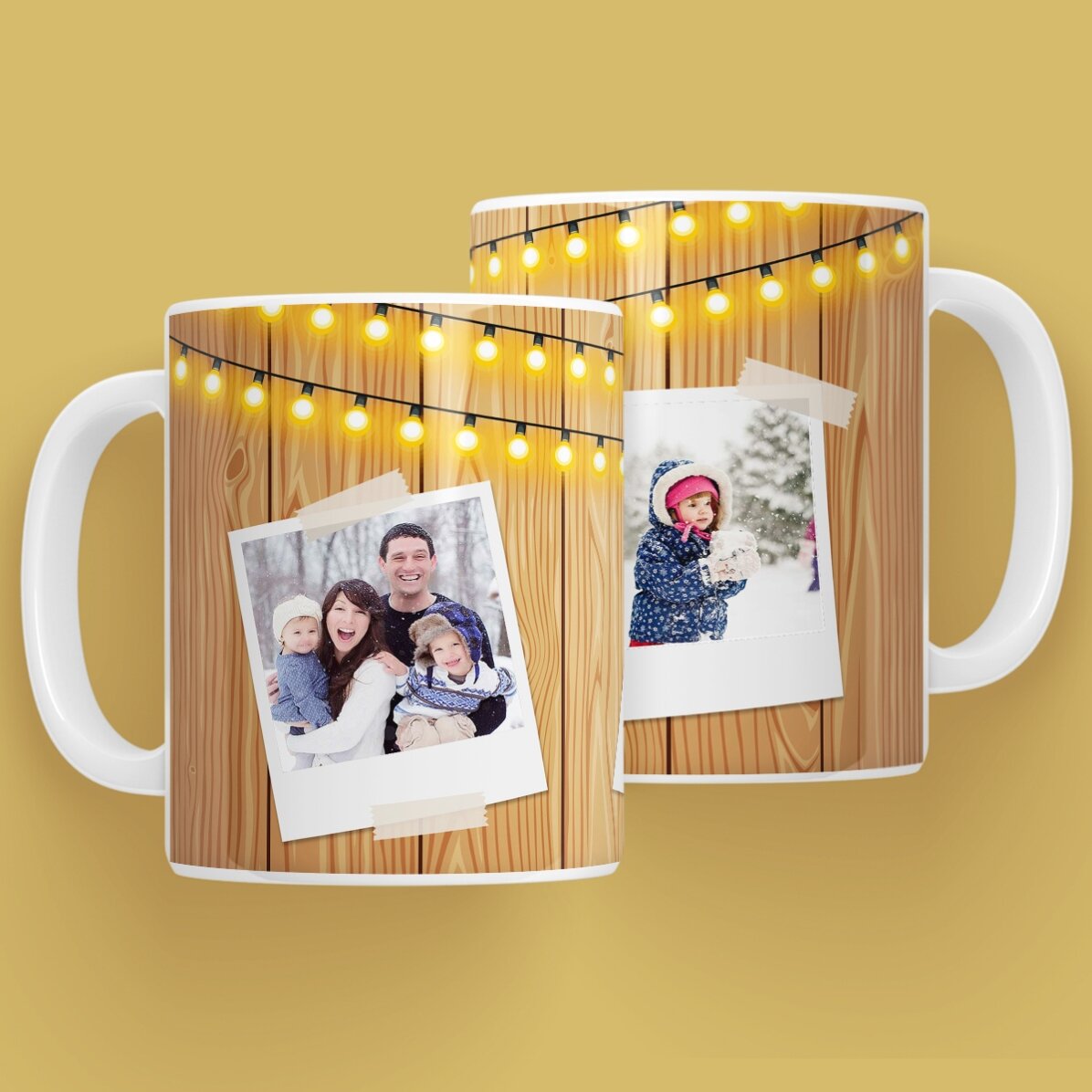 Tazza personalizzata con 3 immagini natalizie