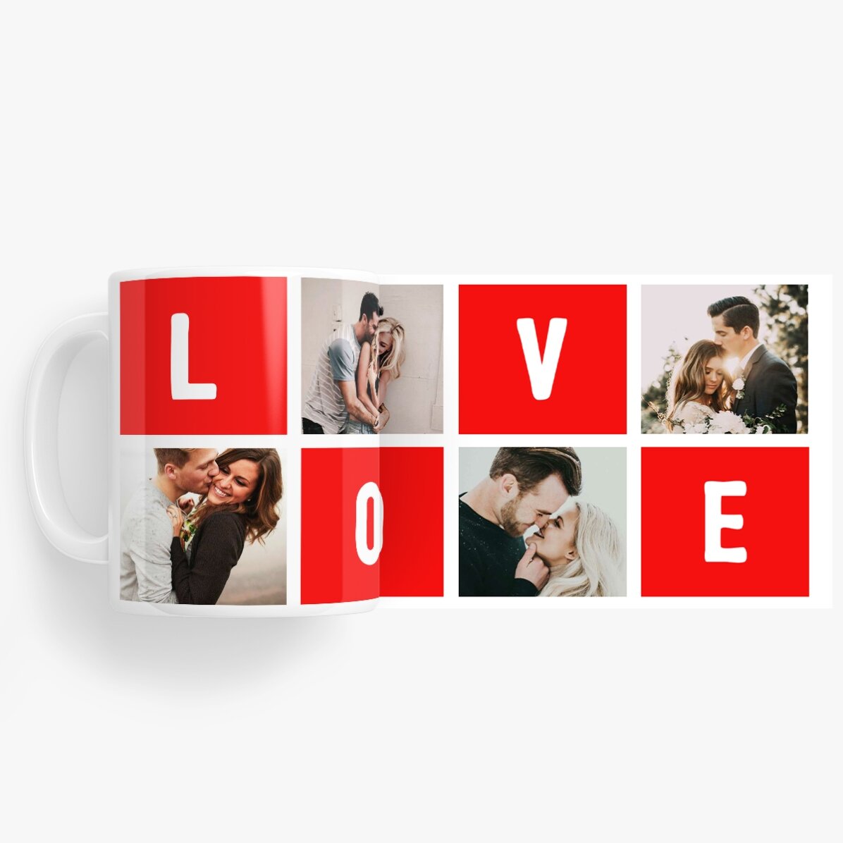 Tazza personalizzata con 4 foto "love"
