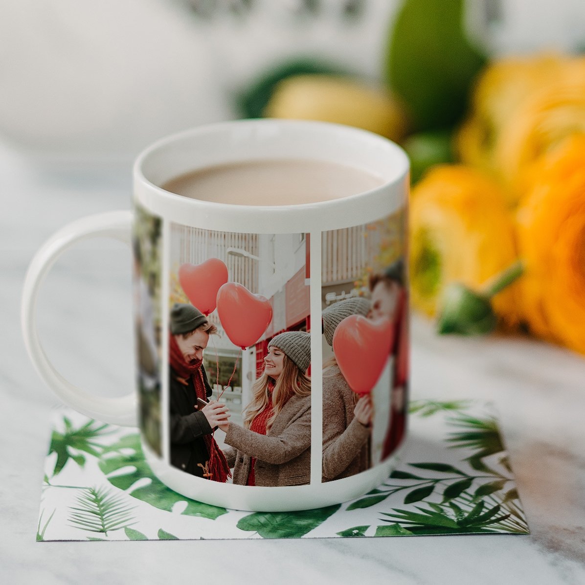 Tazza personalizzata con 4 foto