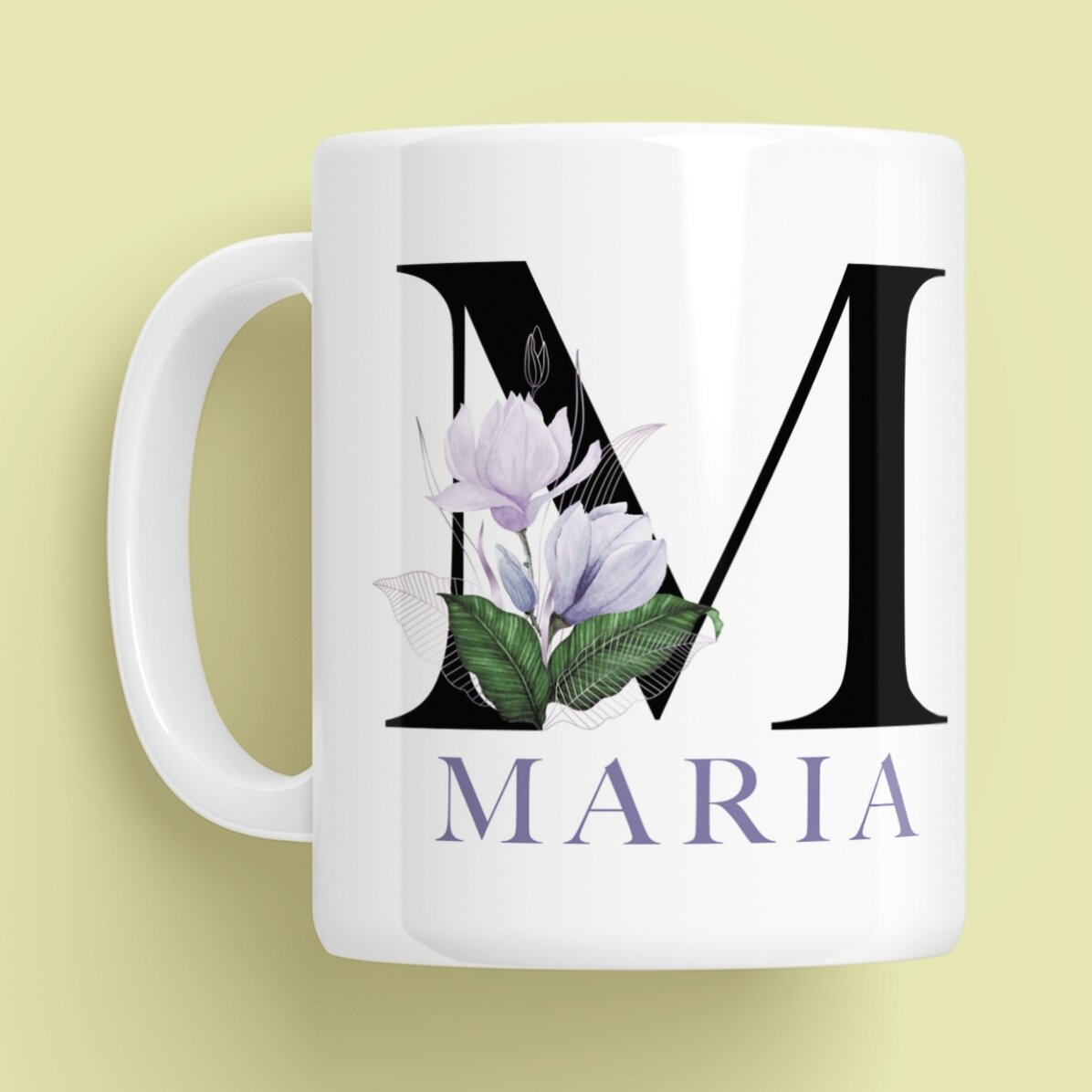 Tazza personalizzata con iniziale e nome