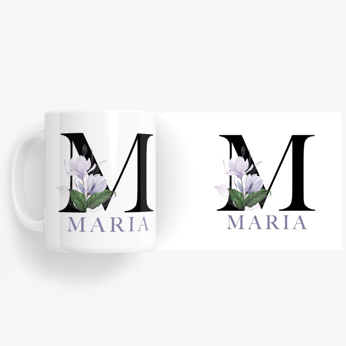 Tazza personalizzata con iniziale e nome