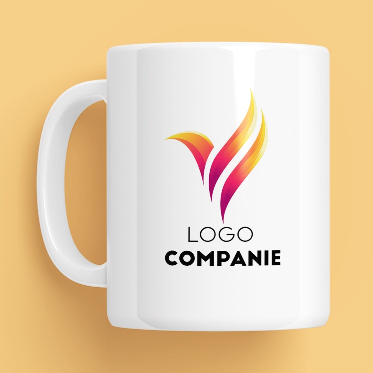 Tazza personalizzata con logo e testo