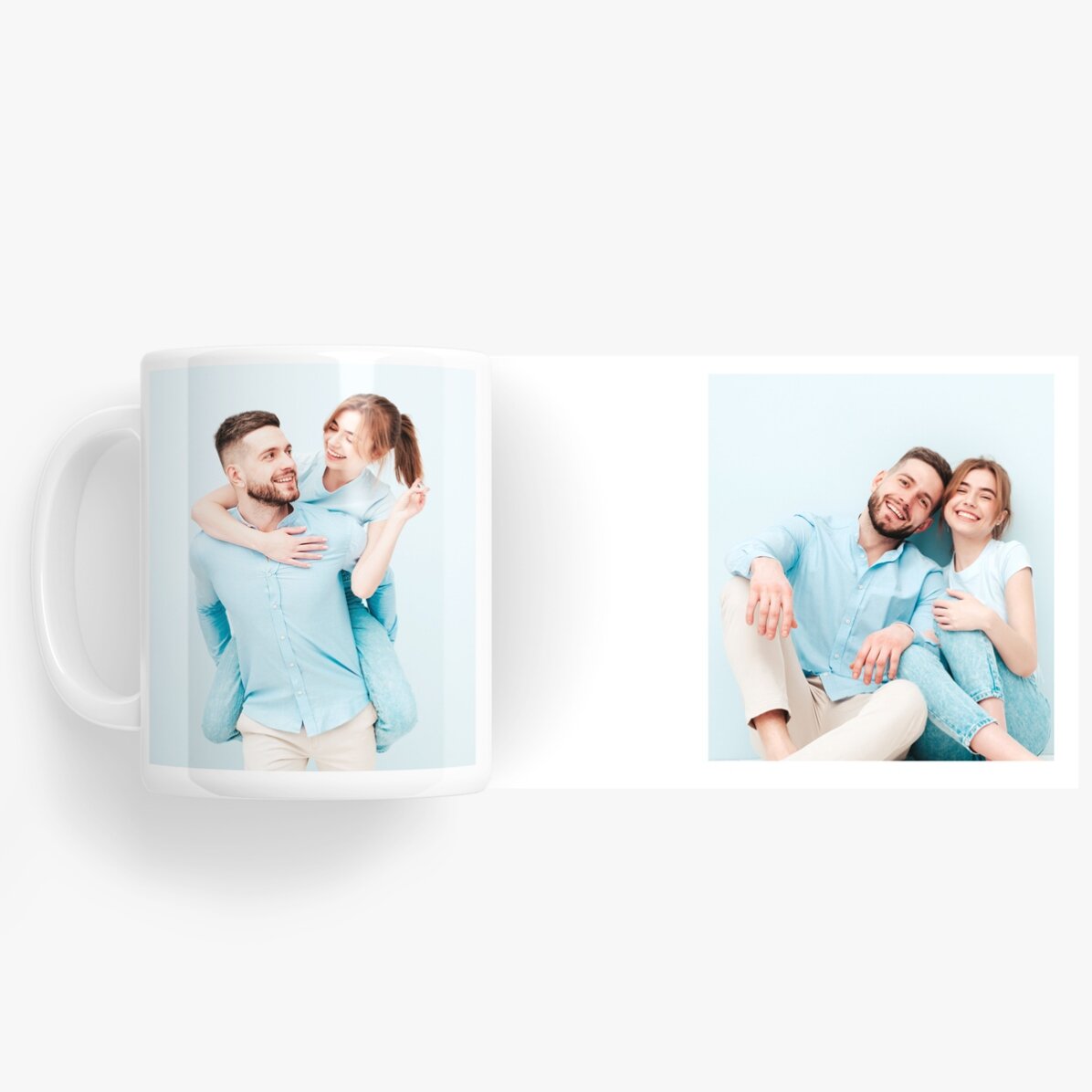 Tazza personalizzata con 2 foto