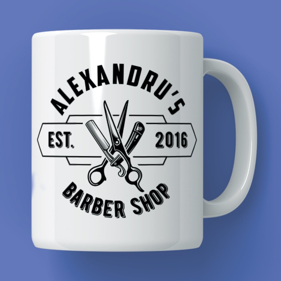 Tazza personalizzata con messaggio - Barber shop