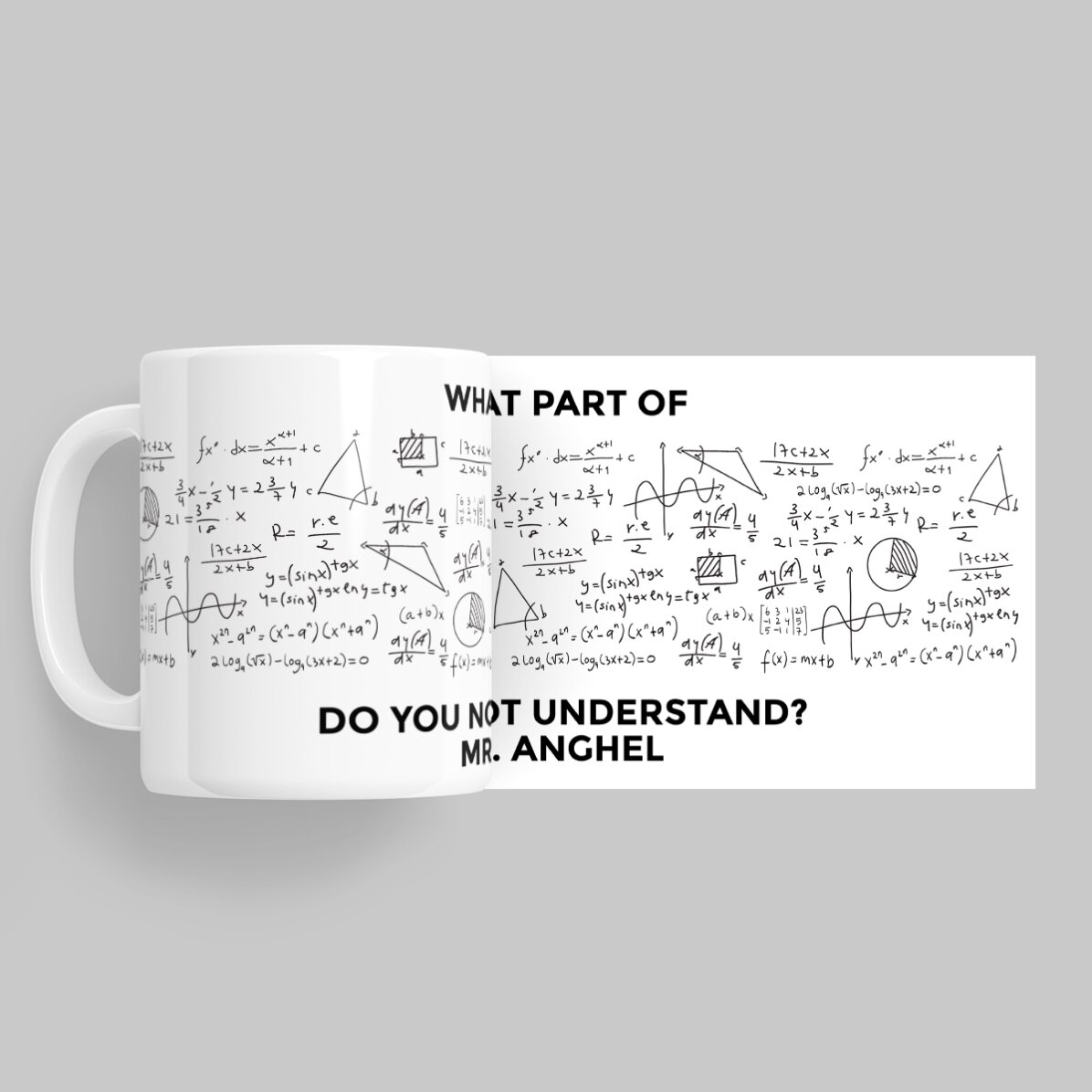 Tazza personalizzata con messaggio - Matematica