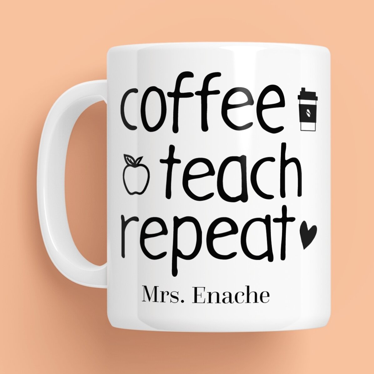 Tazza personalizzata con messaggio - Repeat