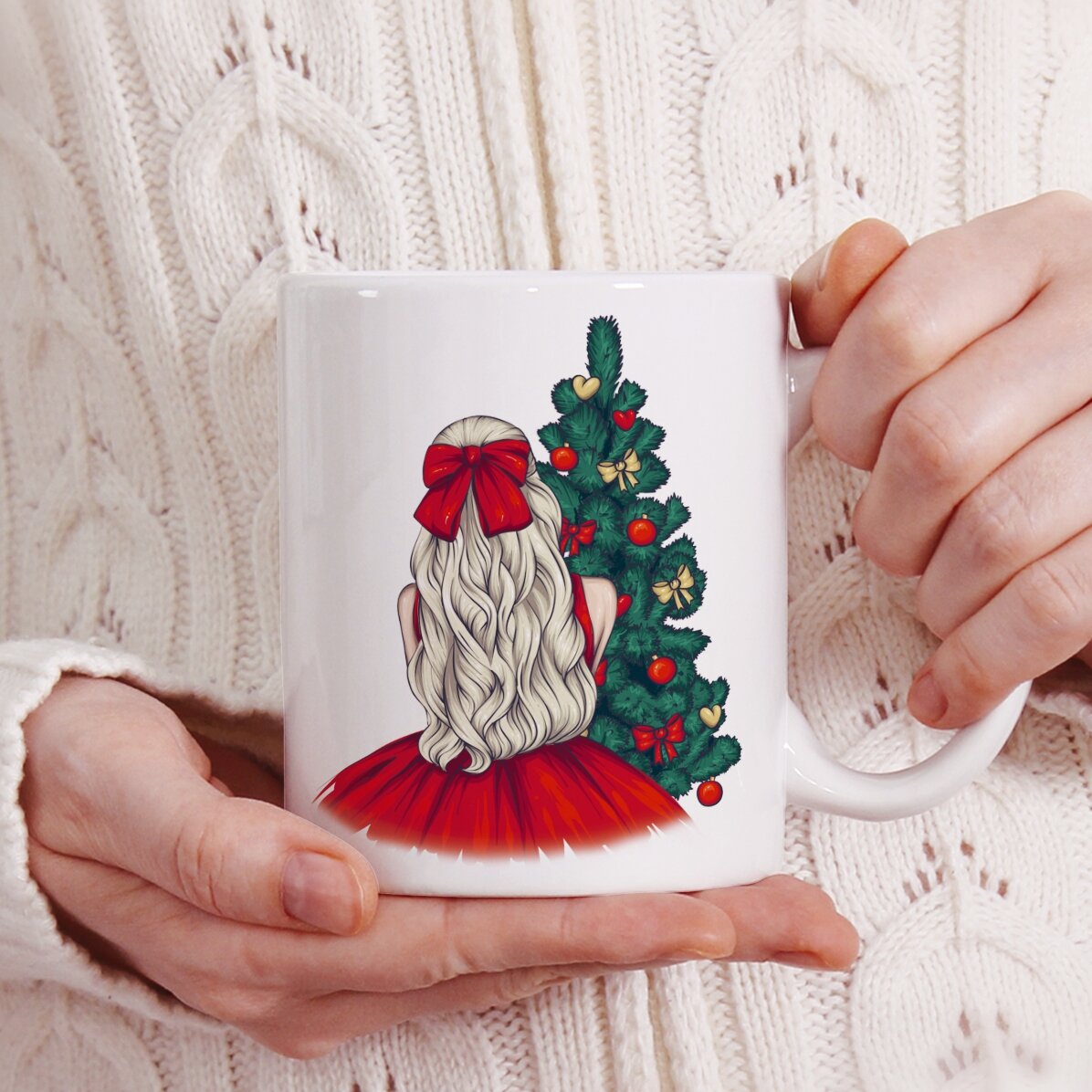 Tazza personalizzata con nome - Christmas Princess