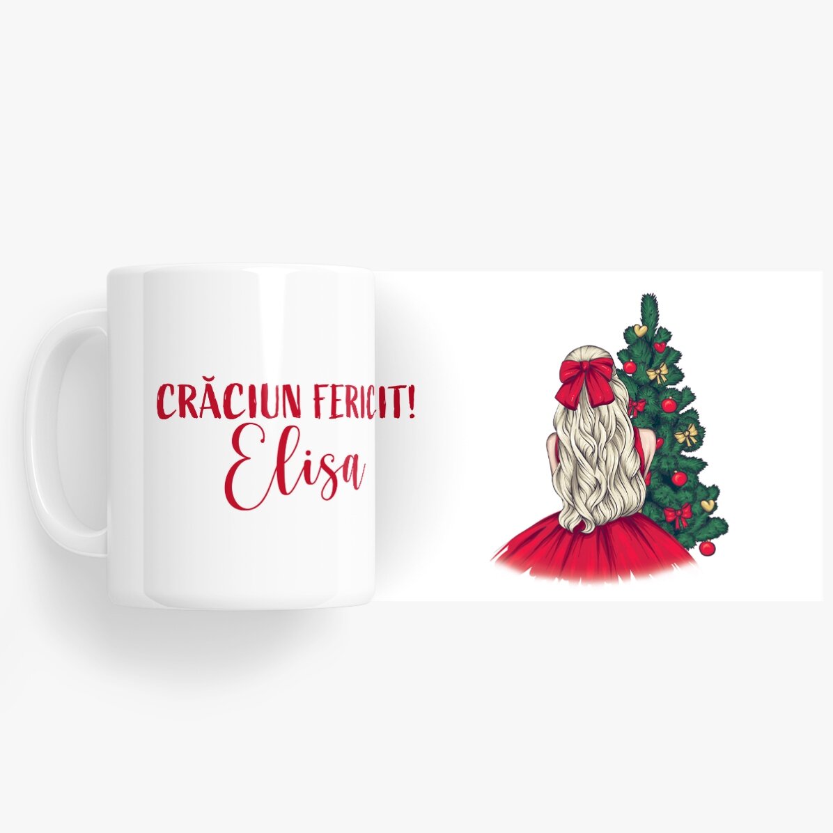 Tazza personalizzata con nome - Christmas Princess