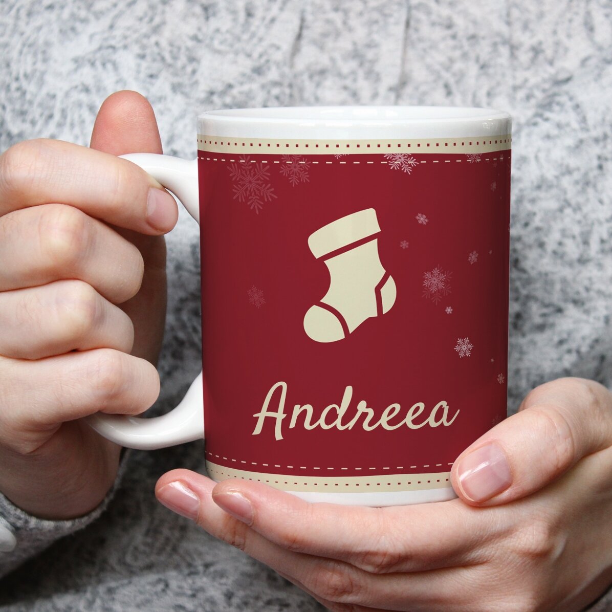 Tazza personalizzata con nome natalizio