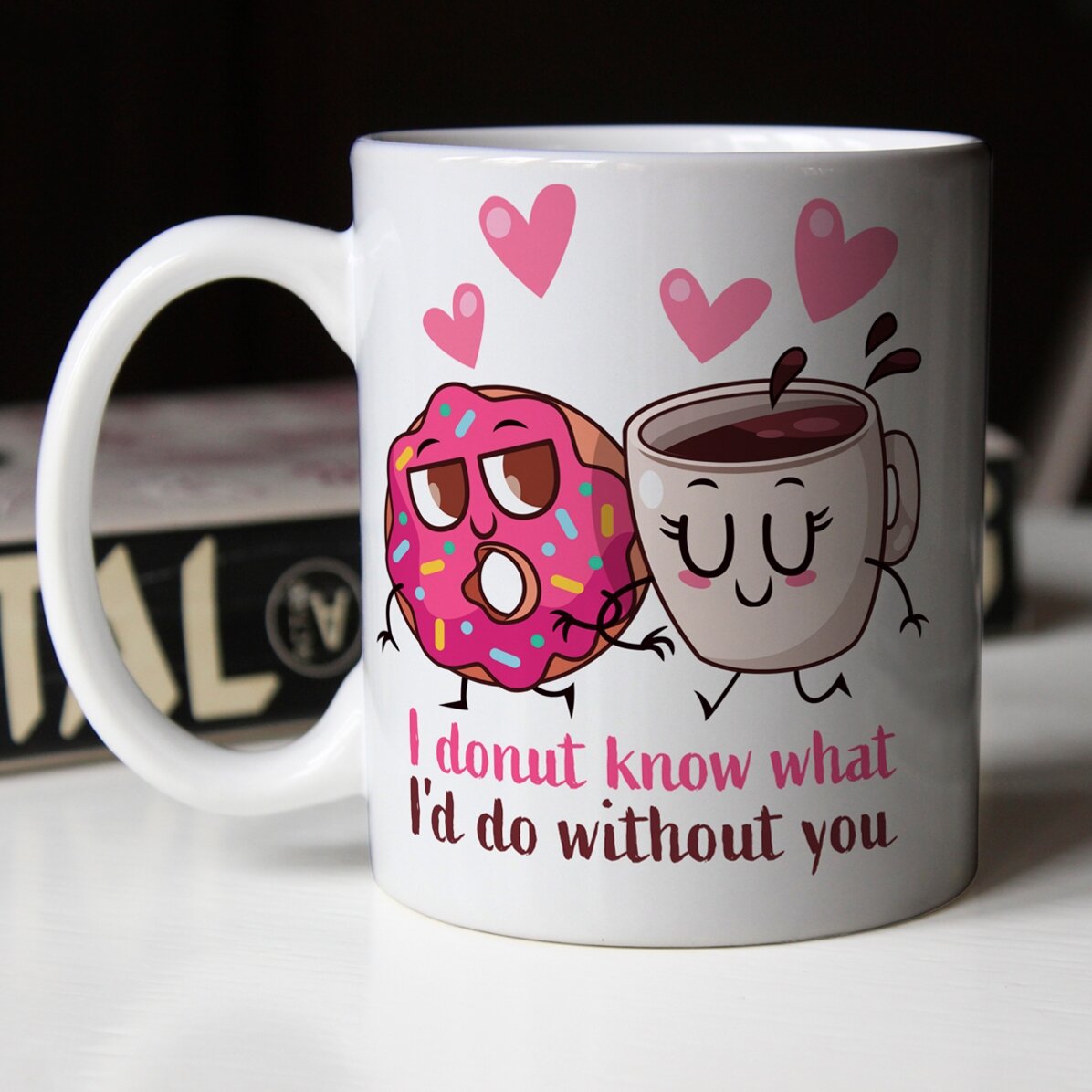 Tazza personalizzata con nome - Doughnut Love
