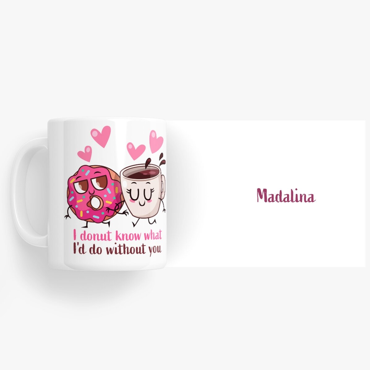 Tazza personalizzata con nome - Doughnut Love