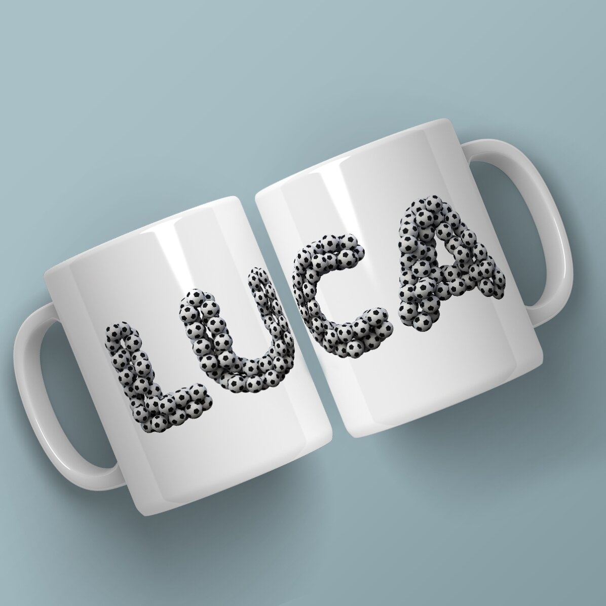 Tazza personalizzata con nome - Calcio