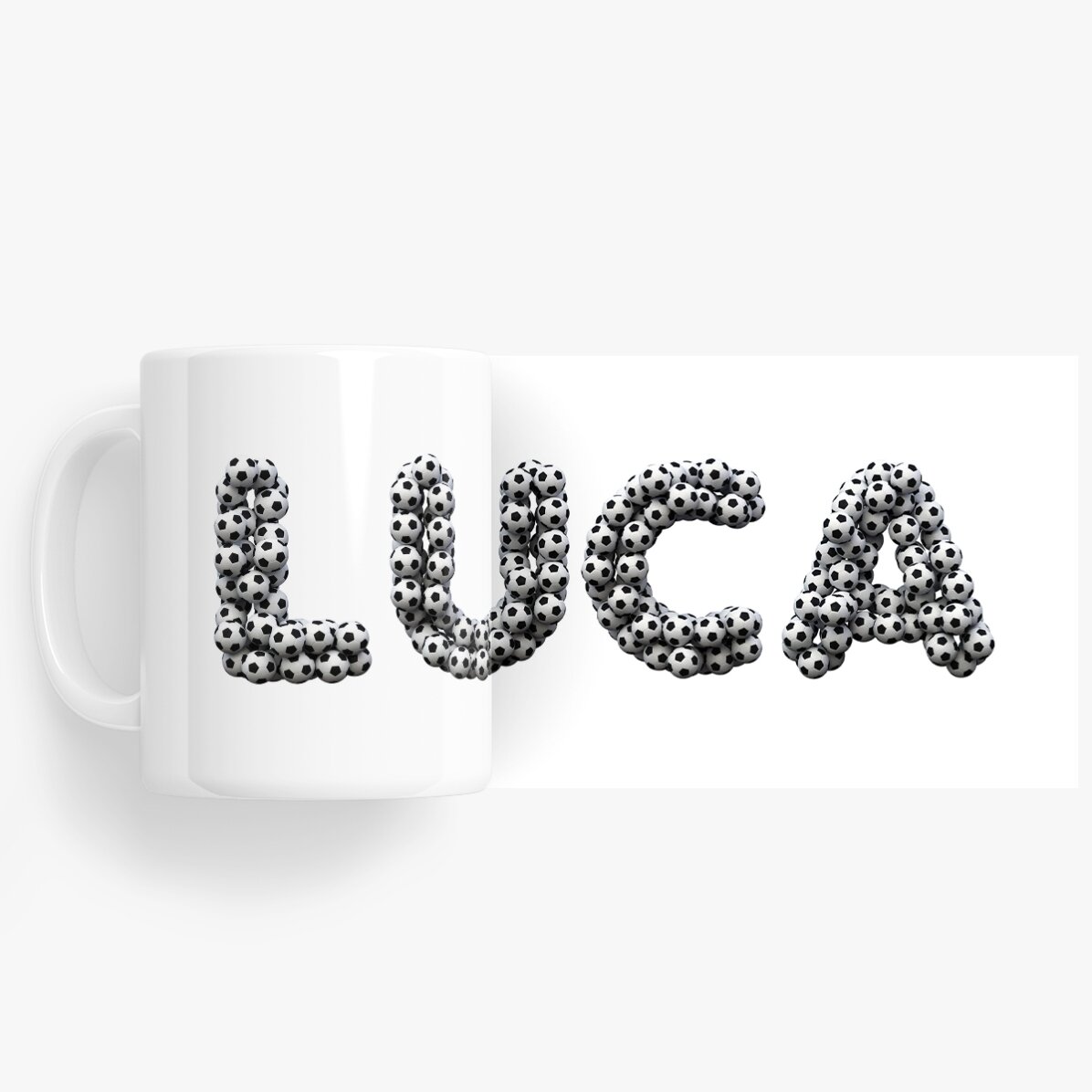 Tazza personalizzata con nome - Calcio
