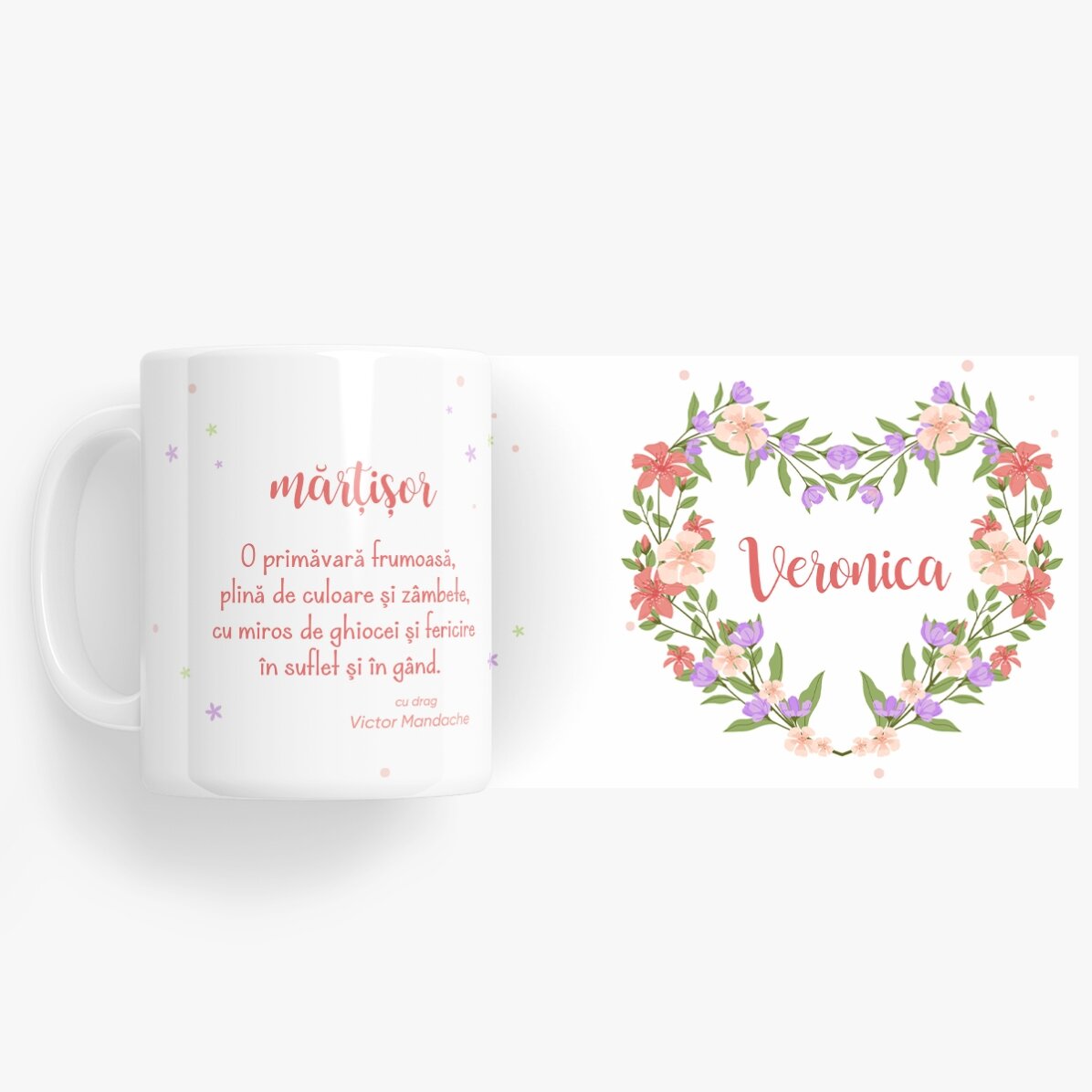 Tazza personalizzata con nome e messaggio - Che bella primavera!