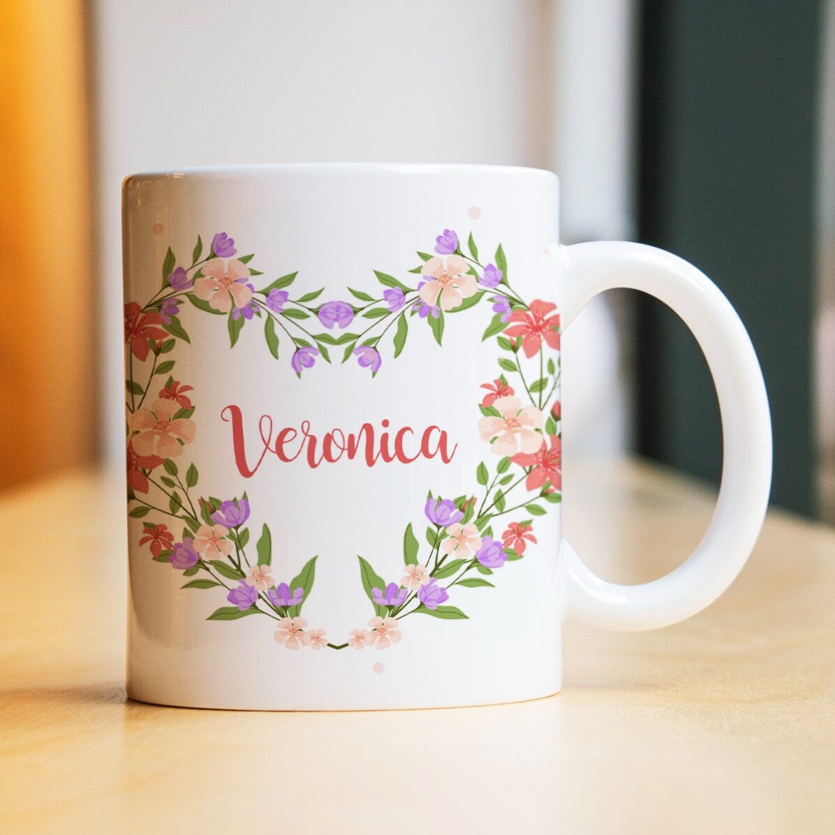 Tazza personalizzata con nome e messaggio - Che bella primavera!