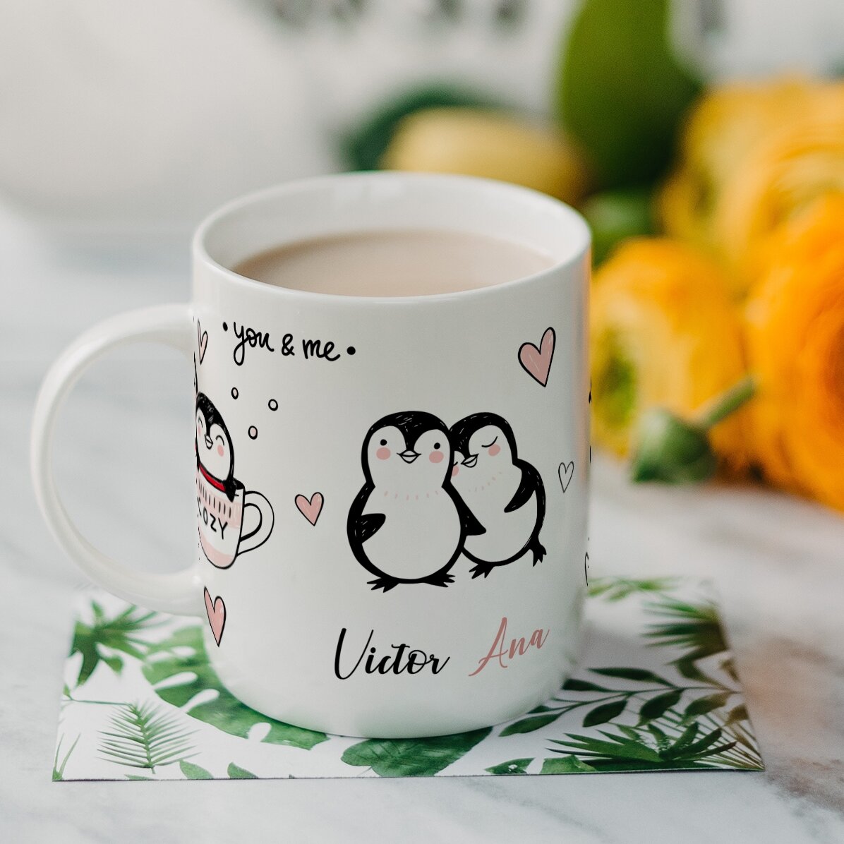 Tazza personalizzata con nome - You & Me