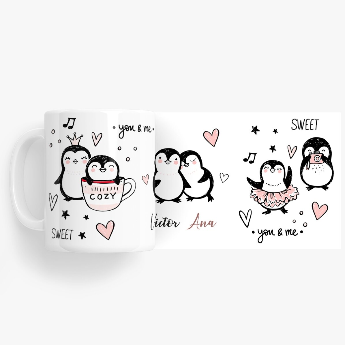Tazza personalizzata con nome - You & Me