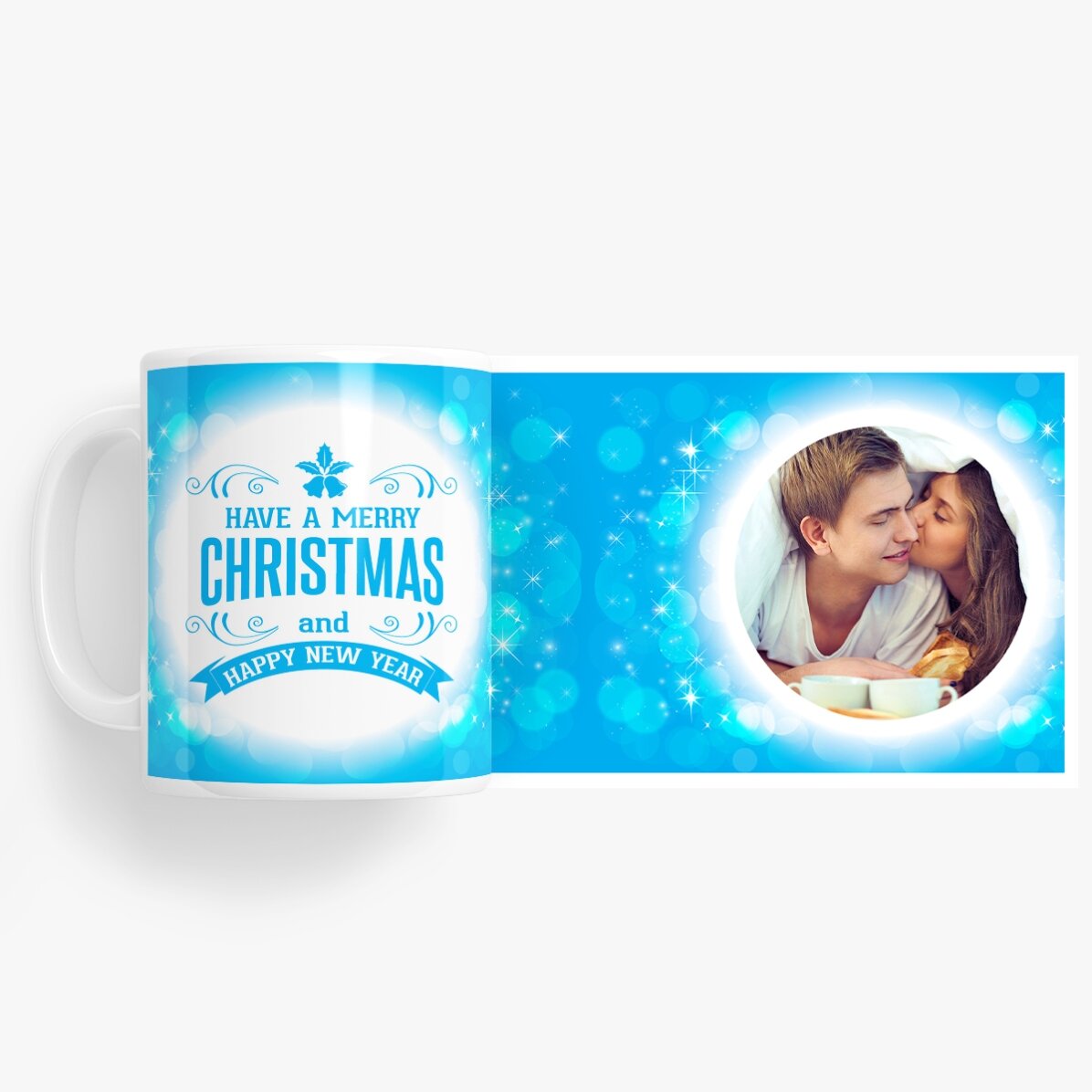 Tazza personalizzata con una foto - Buon Natale e Felice Anno Nuovo