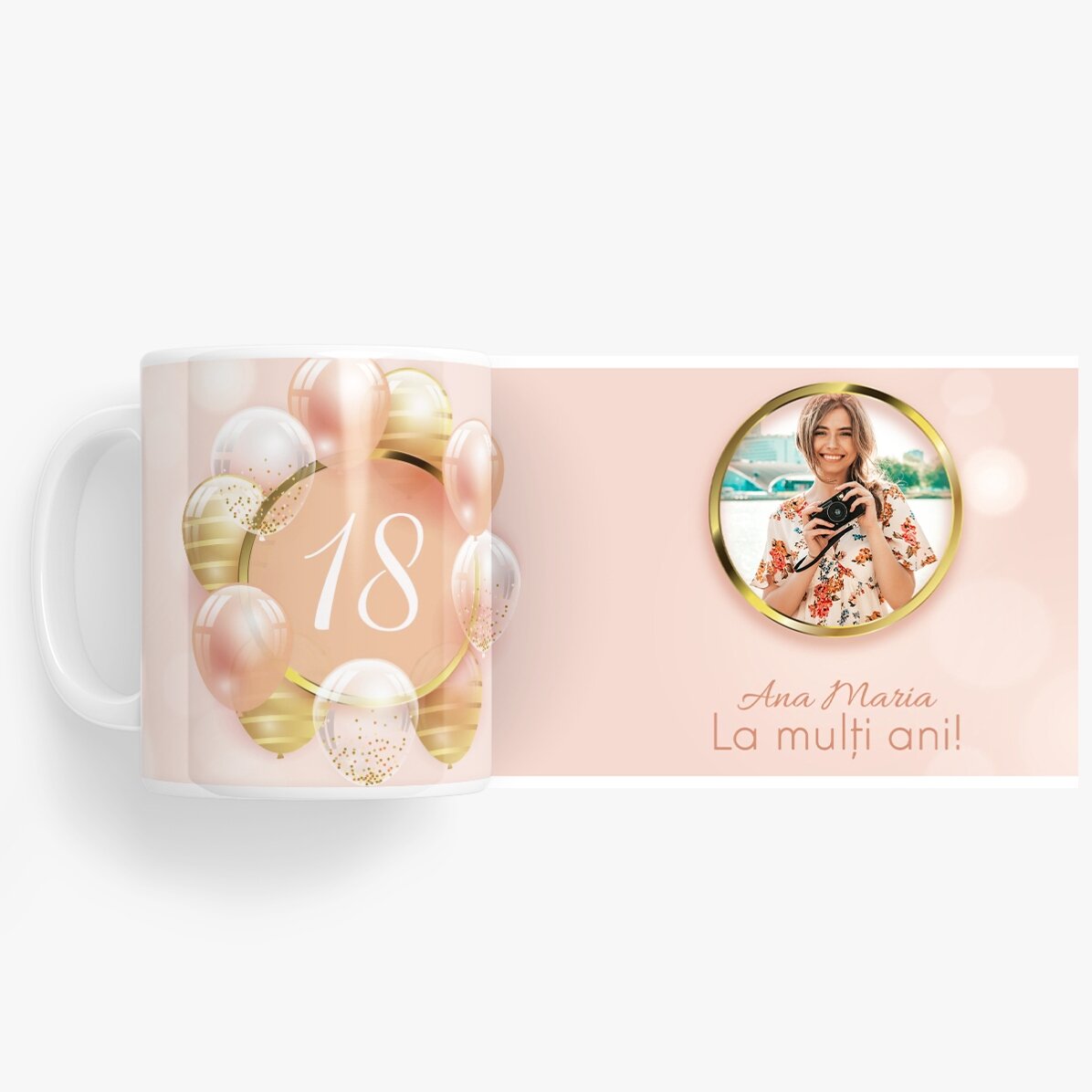 Tazza personalizzata con foto e testo - Majorat