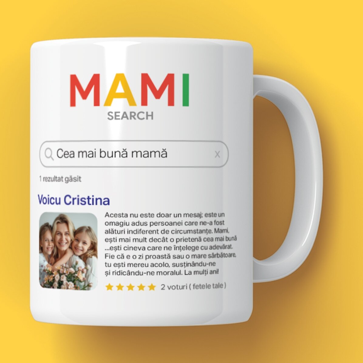 Tazza personalizzata con foto e testo - Ricerca
