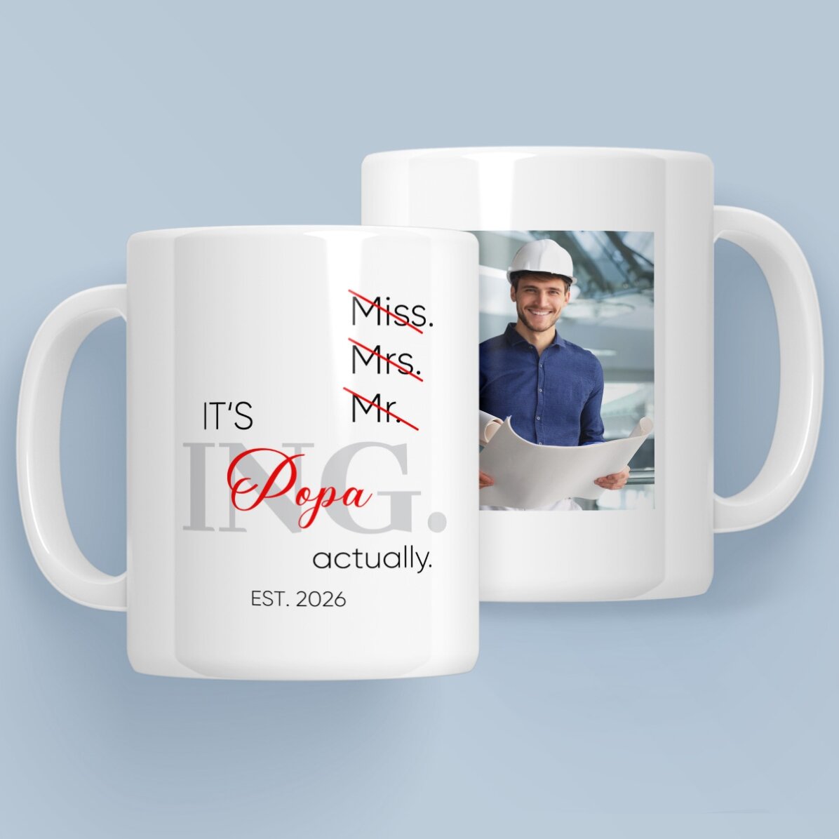 Tazza personalizzata con foto e testo - Actually