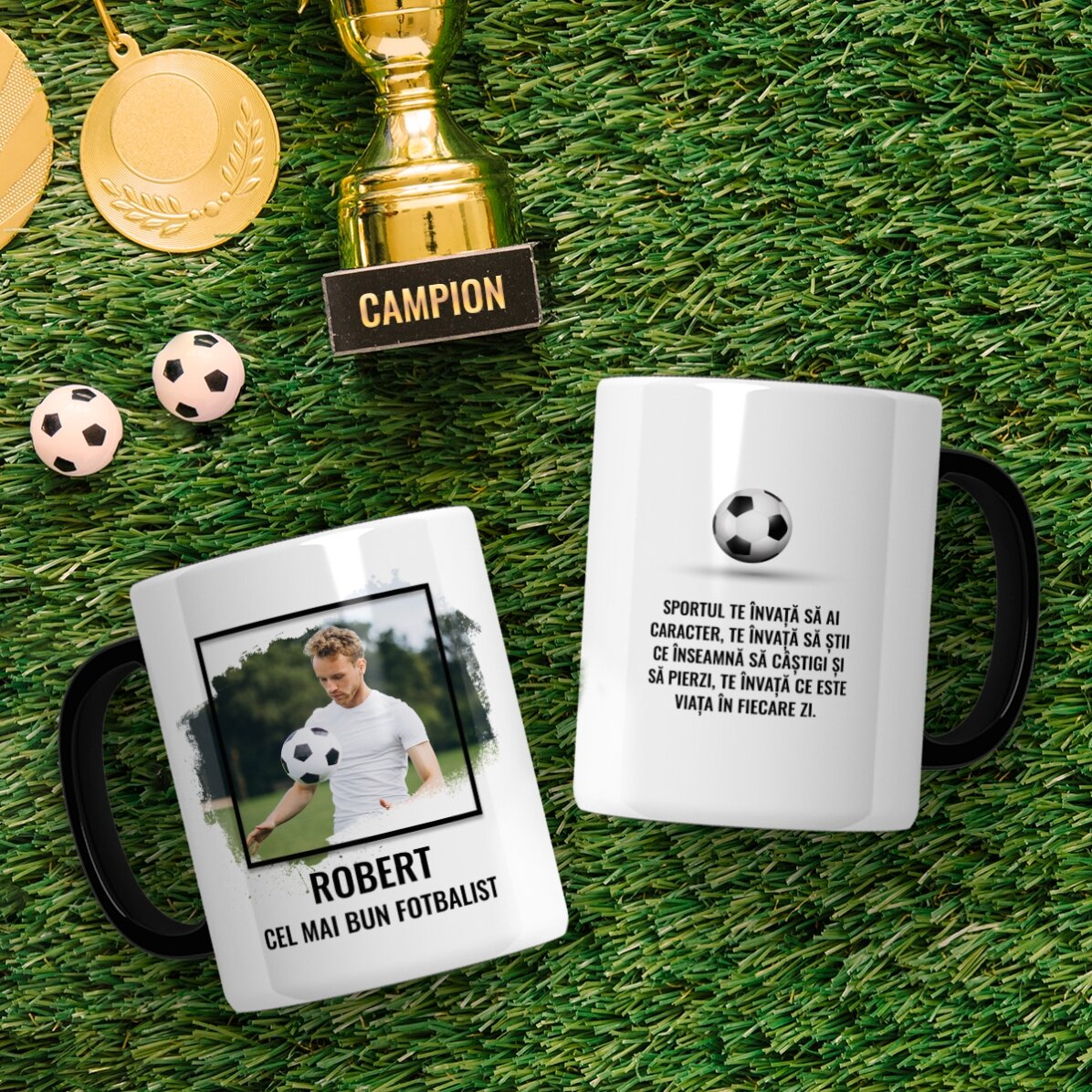 Tazza personalizzata con foto e testo - CALCIO