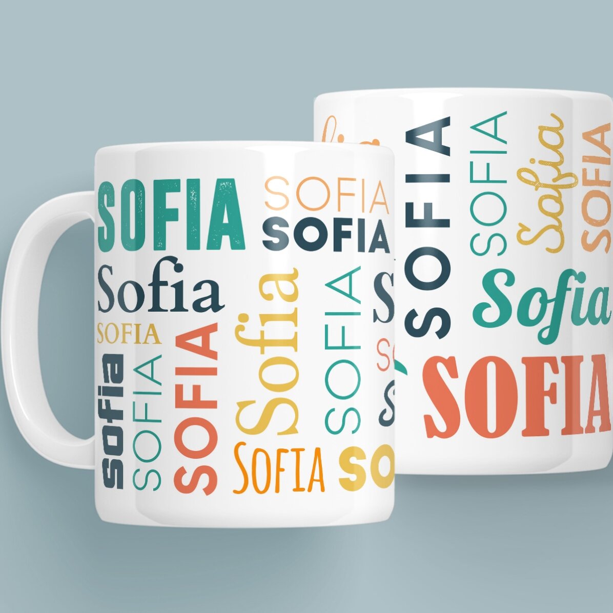 Tazza personalizzata con il tuo cognome