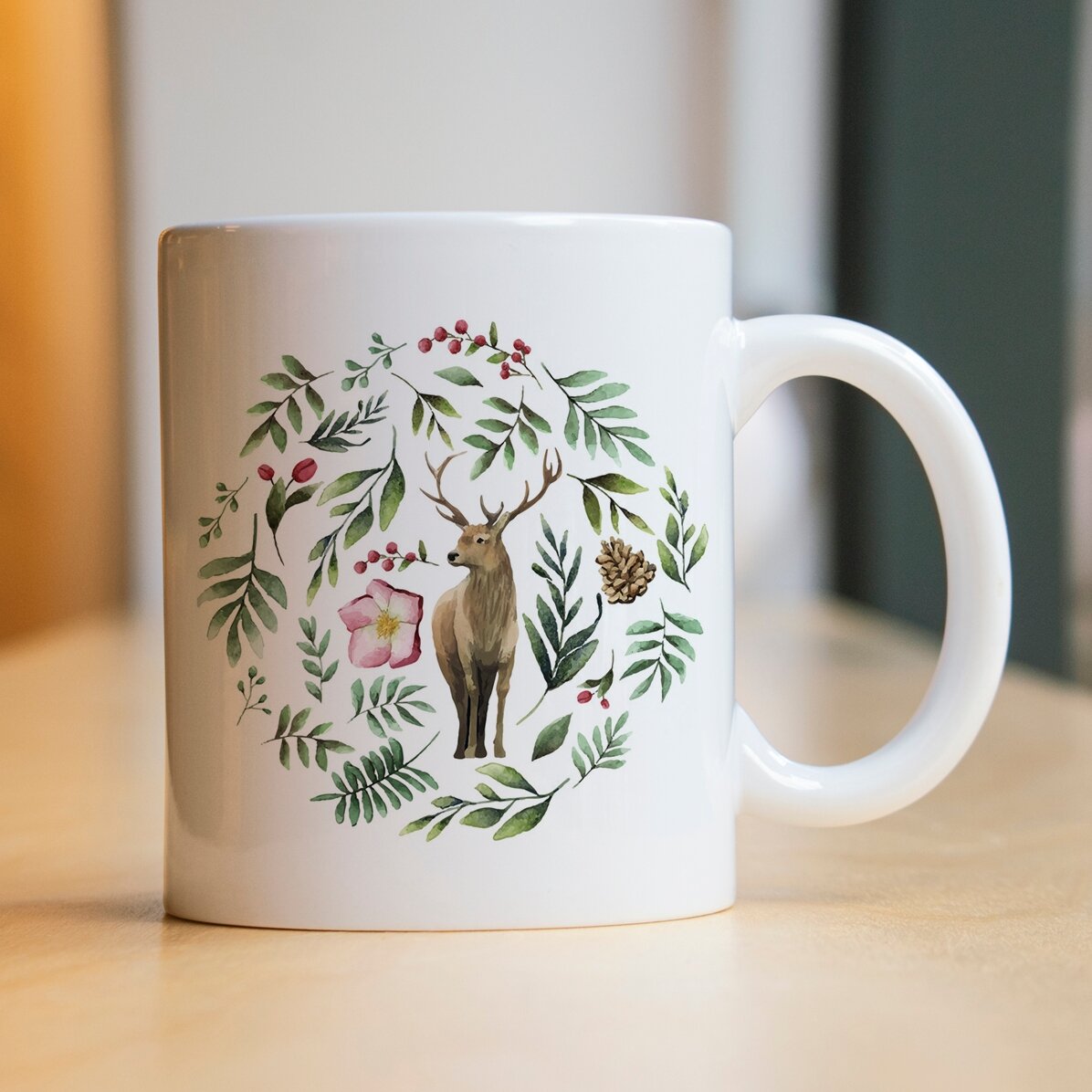 Tazza personalizzata con renna per lui - modello natalizio