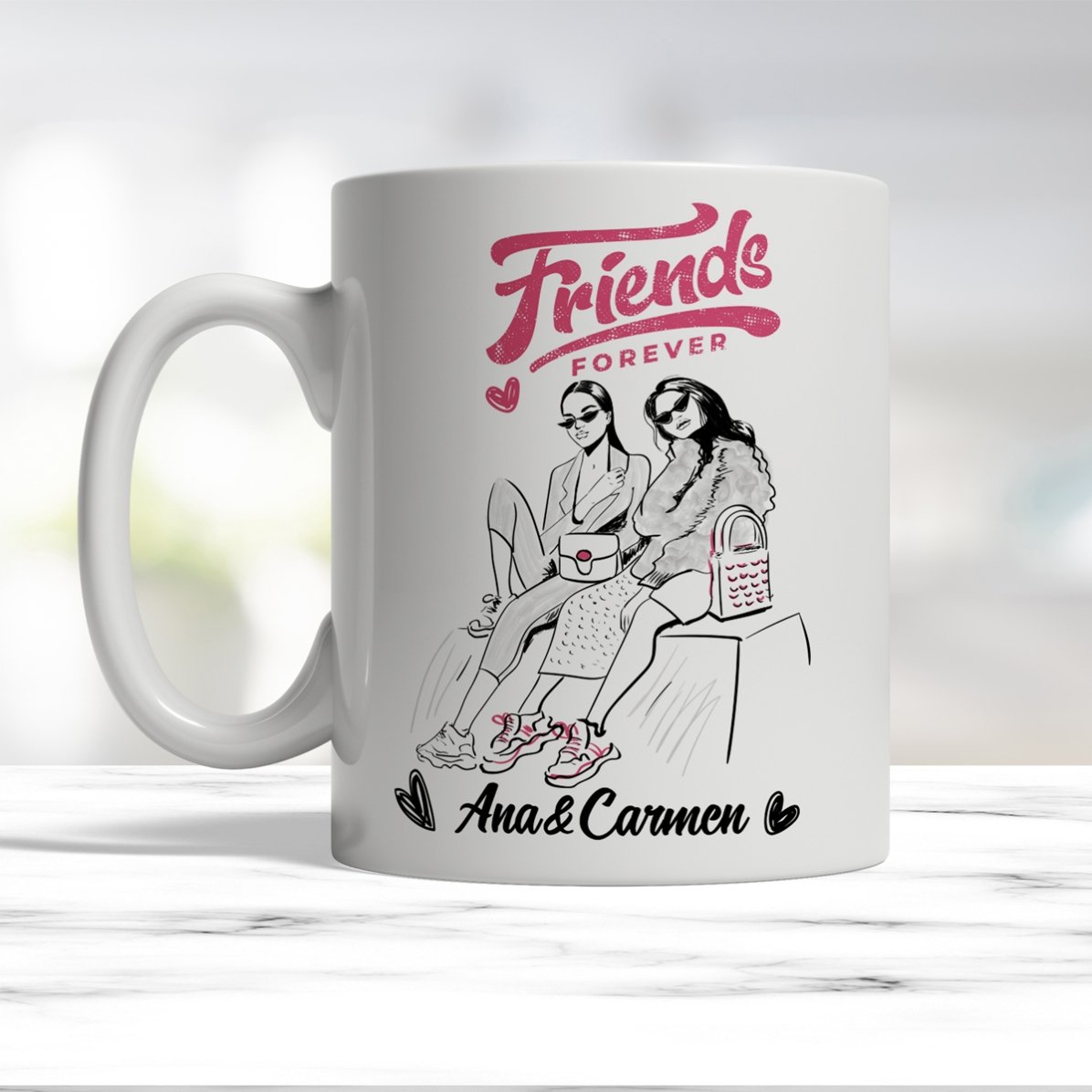 Tazza personalizzata con scritta - Migliori amici