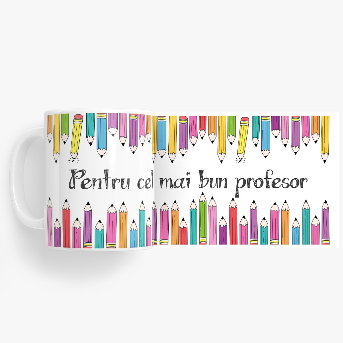 Tazza personalizzata con scritta - Matite colorate