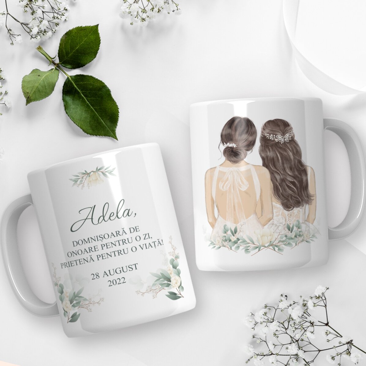 Tazza personalizzata con scritta - Damigella d