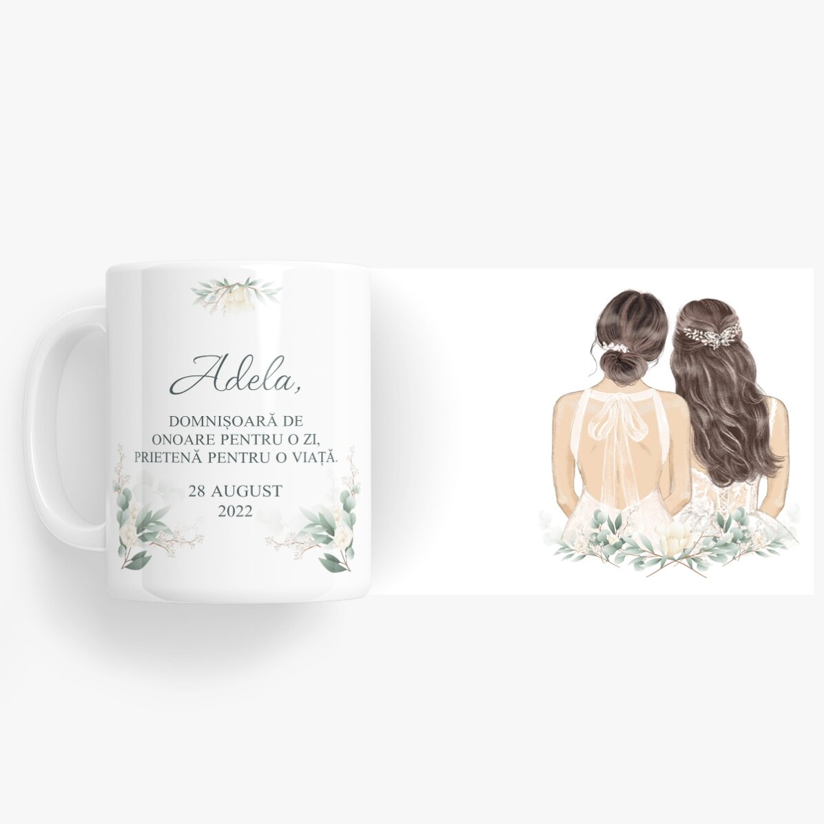 Tazza personalizzata con scritta - Damigella d