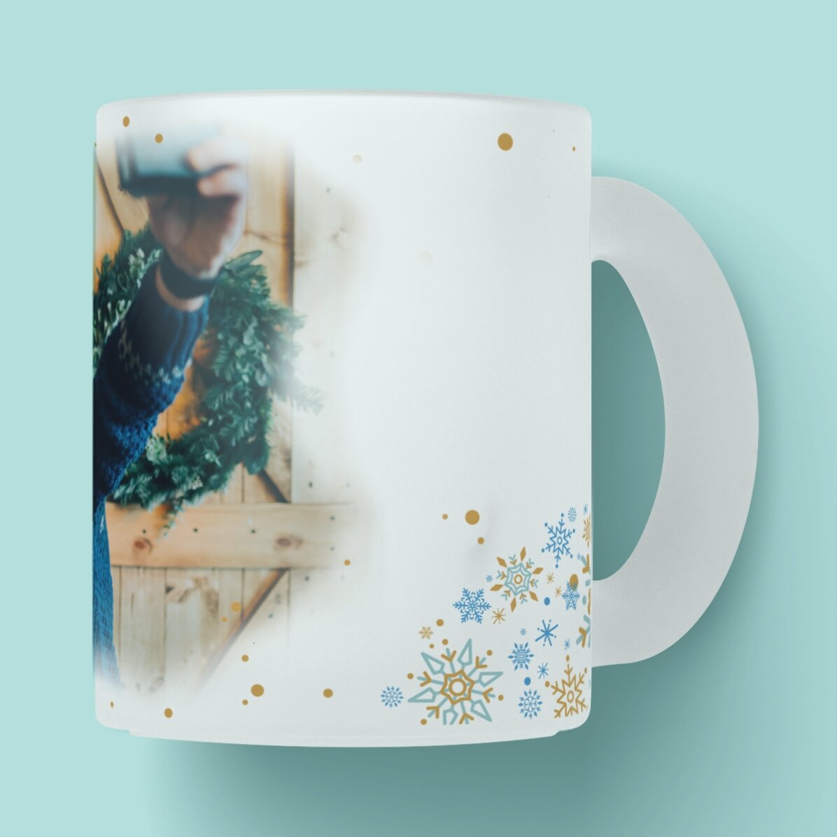 Bicchiere in vetro opaco personalizzato con scritta - Frosted
