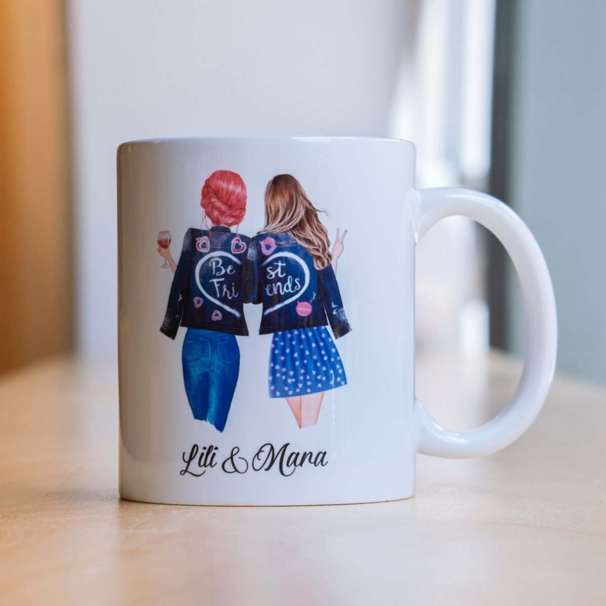 Tazza personalizzata con scritta - Good friends