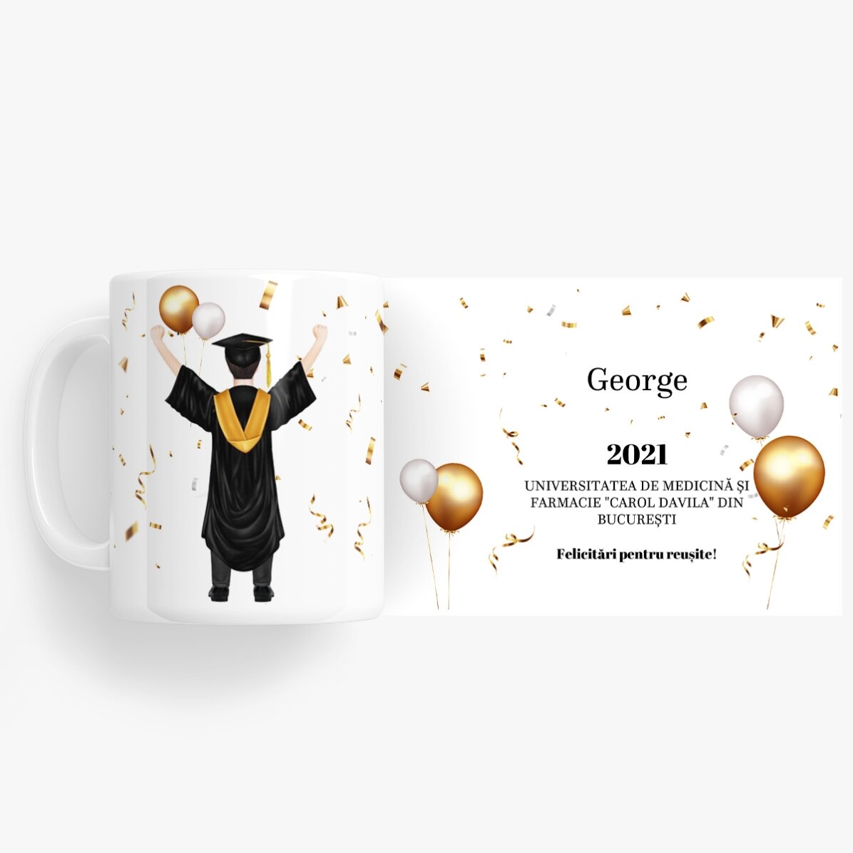Tazza personalizzata con scritta - La sua laurea