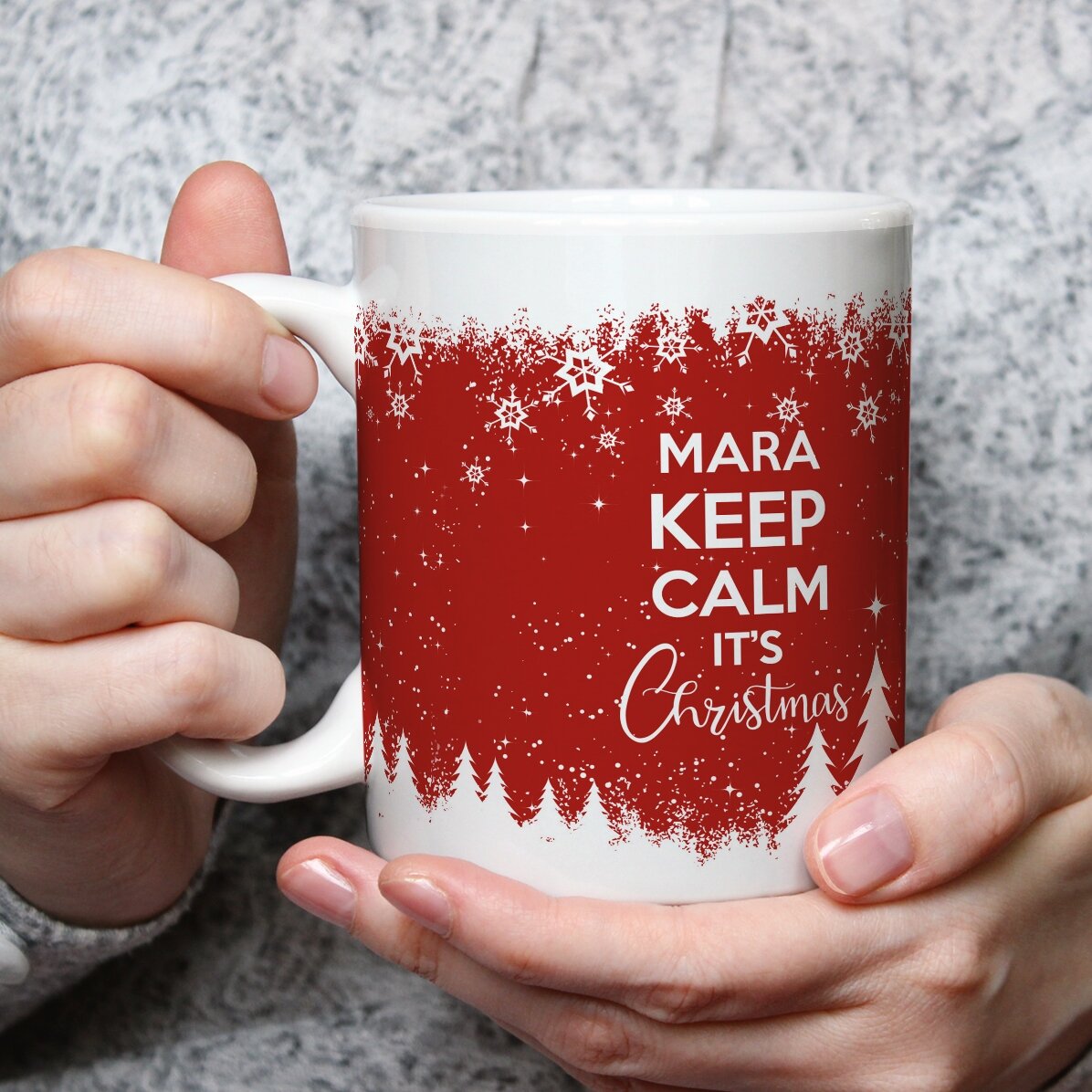 Tazza personalizzata con scritta - Keep calm for Christmas