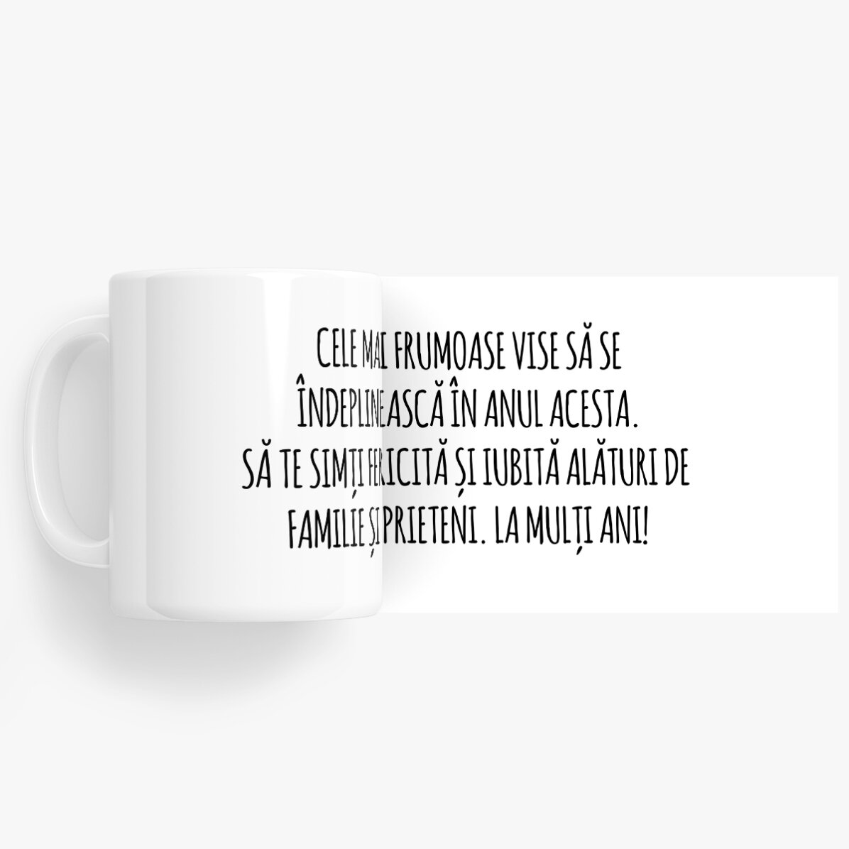 Tazza personalizzata con scritta - Messaggio per gli amici