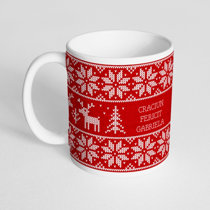 Tazza personalizzata con scritta - modello natalizio