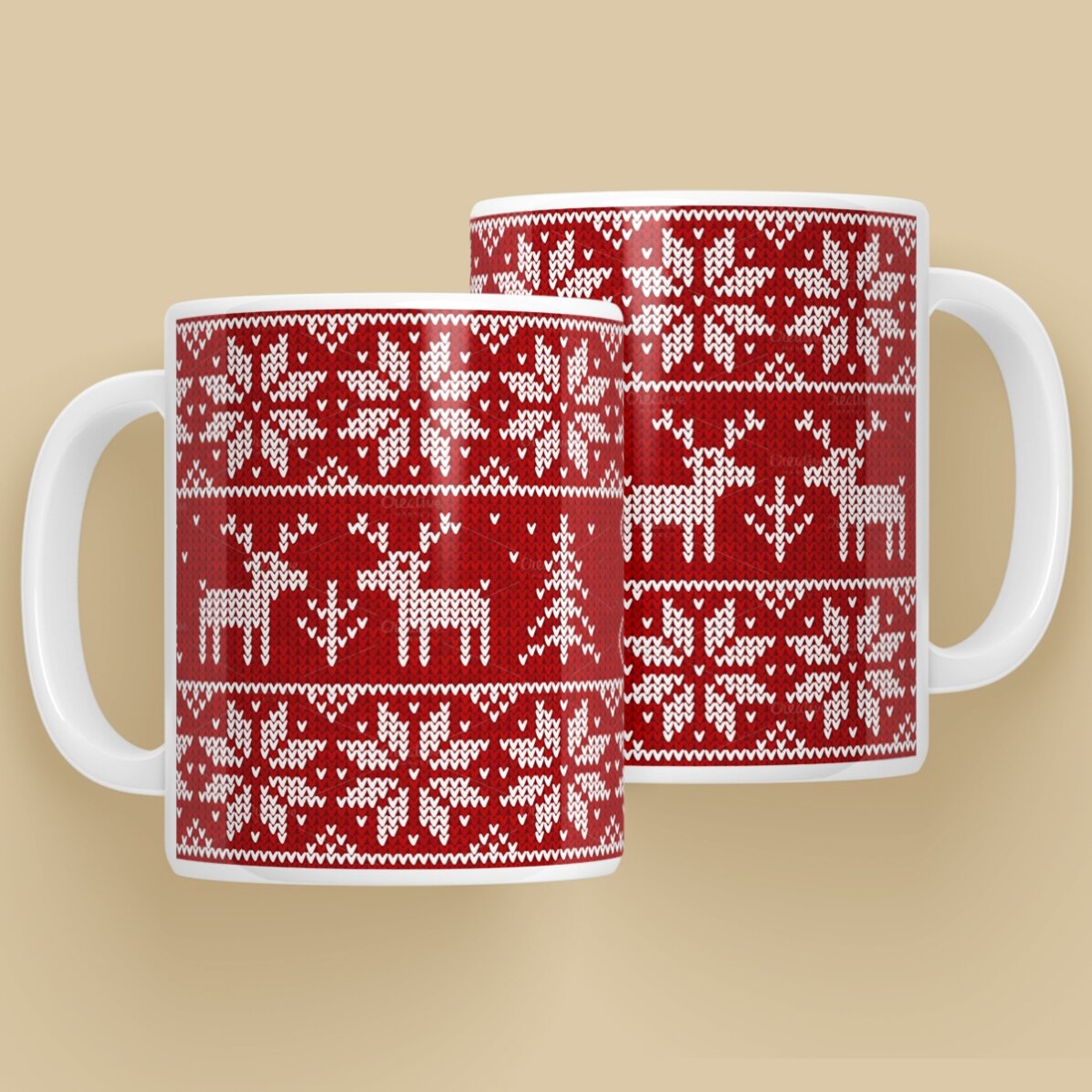 Tazza personalizzata con scritta - modello natalizio
