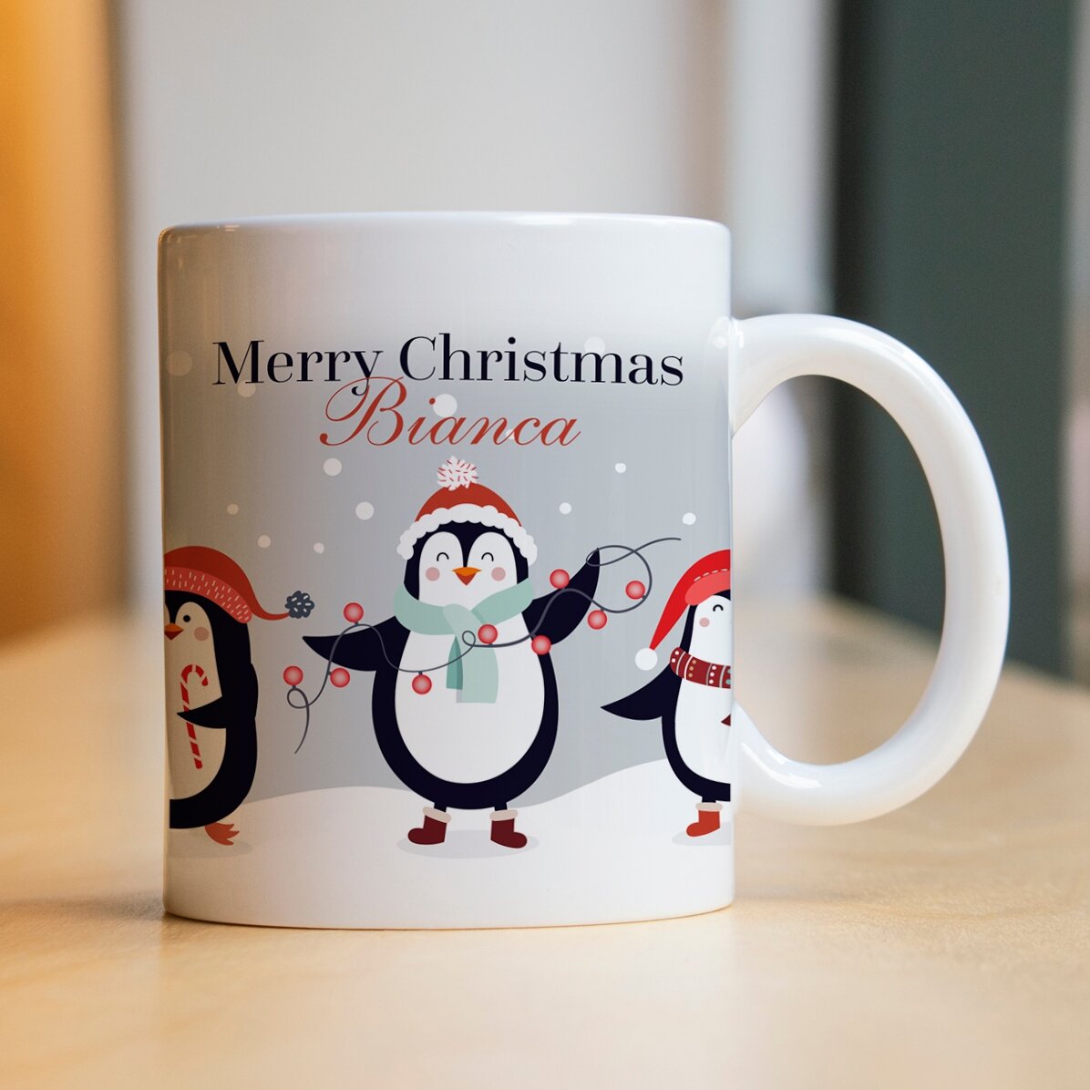 Tazza personalizzata con scritta - Pinguini